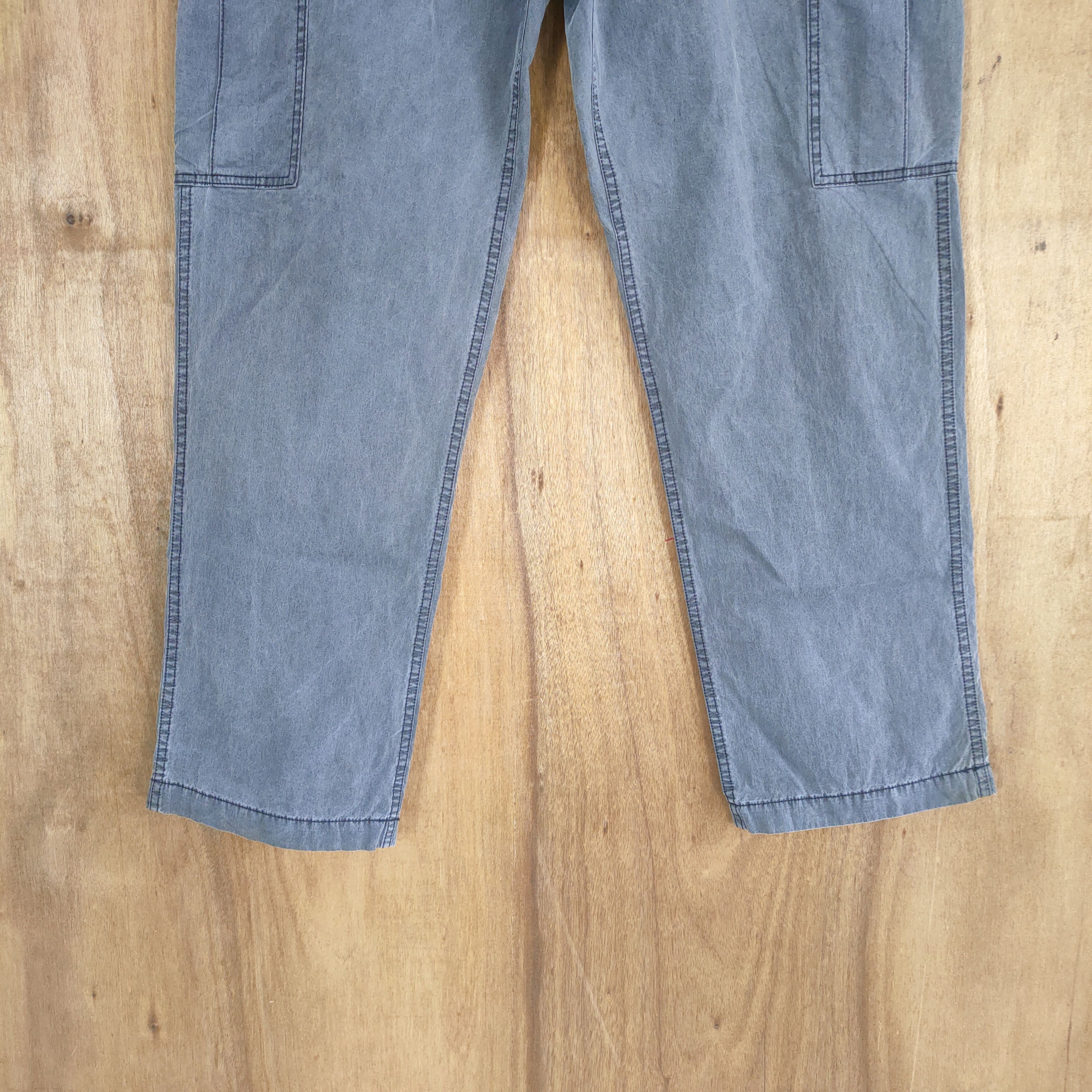 Post Overalls VINTAGE POST OVERALLS FADED BLACK CARGO PANTS Size US 34 / EU 50 - 6 Thumbnail