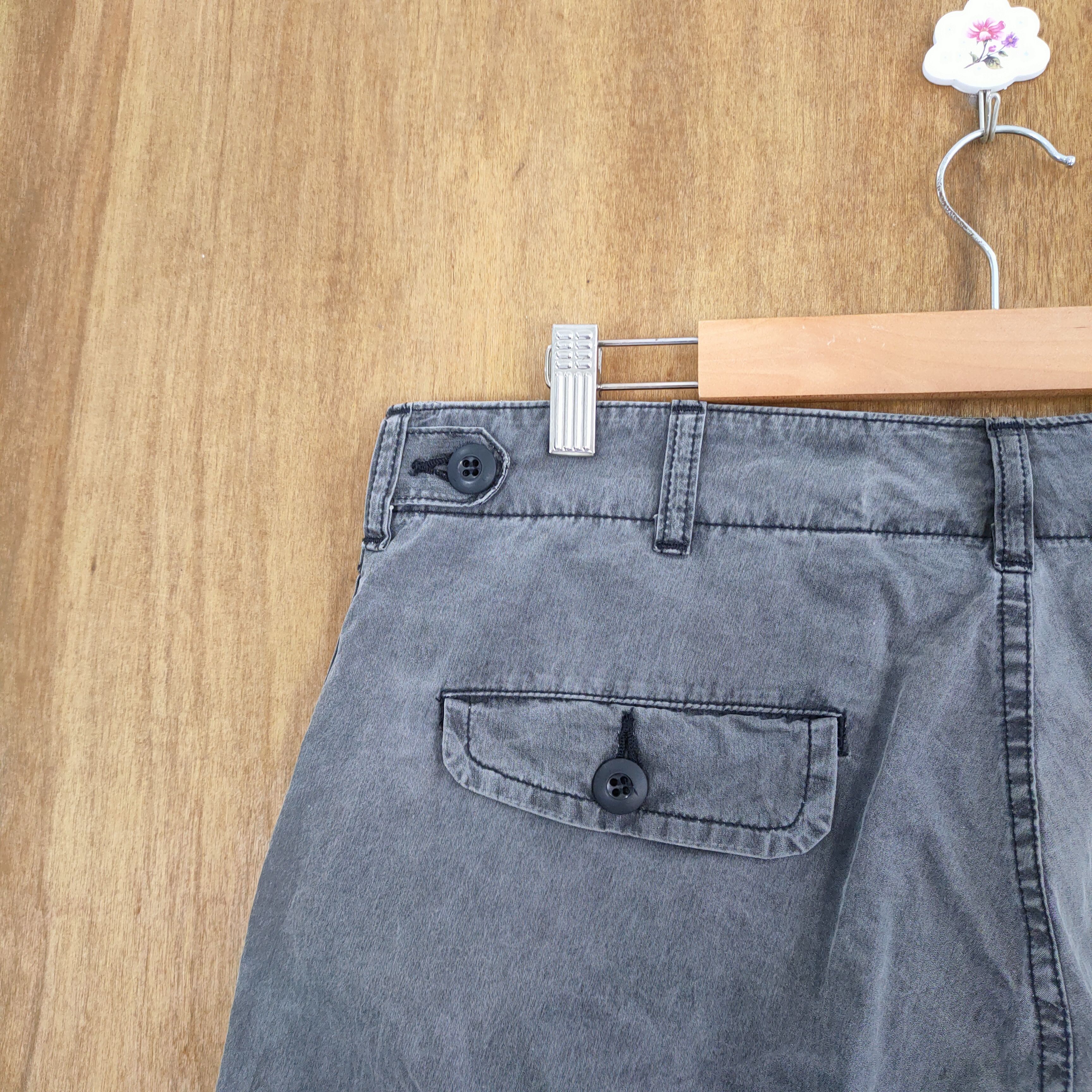 Post Overalls VINTAGE POST OVERALLS FADED BLACK CARGO PANTS Size US 34 / EU 50 - 13 Thumbnail