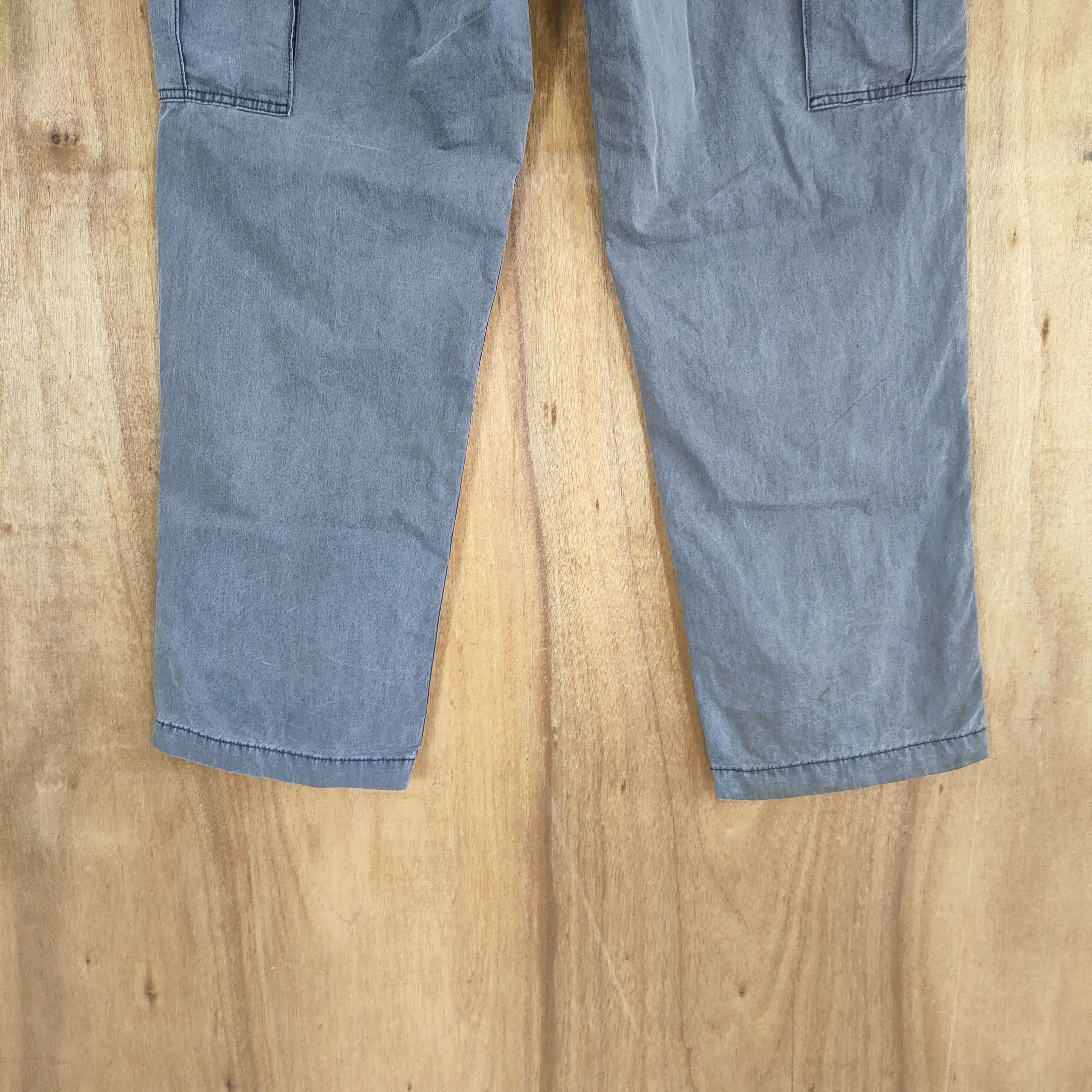 Post Overalls VINTAGE POST OVERALLS FADED BLACK CARGO PANTS Size US 34 / EU 50 - 12 Thumbnail