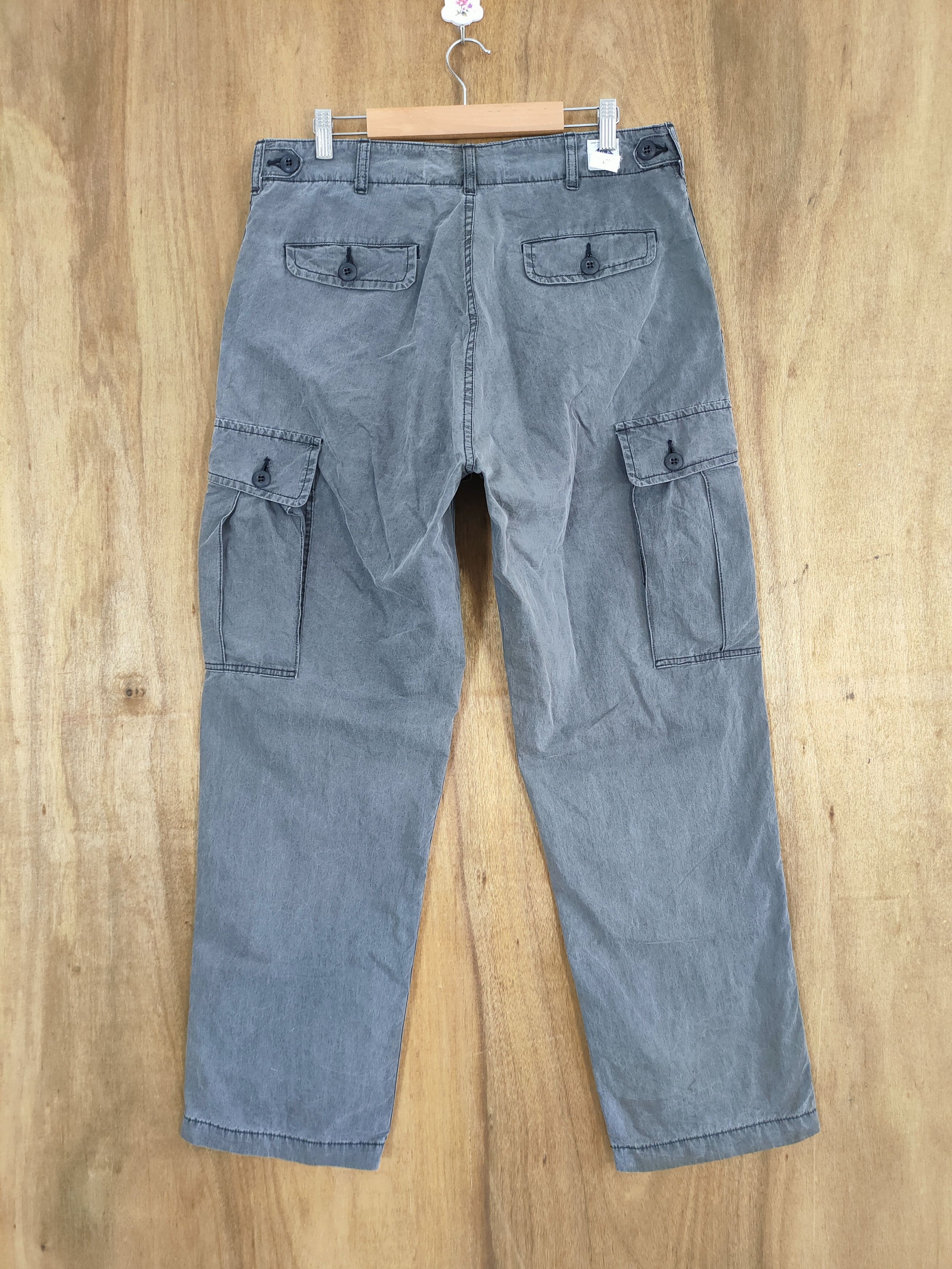 Post Overalls VINTAGE POST OVERALLS FADED BLACK CARGO PANTS Size US 34 / EU 50 - 10 Thumbnail