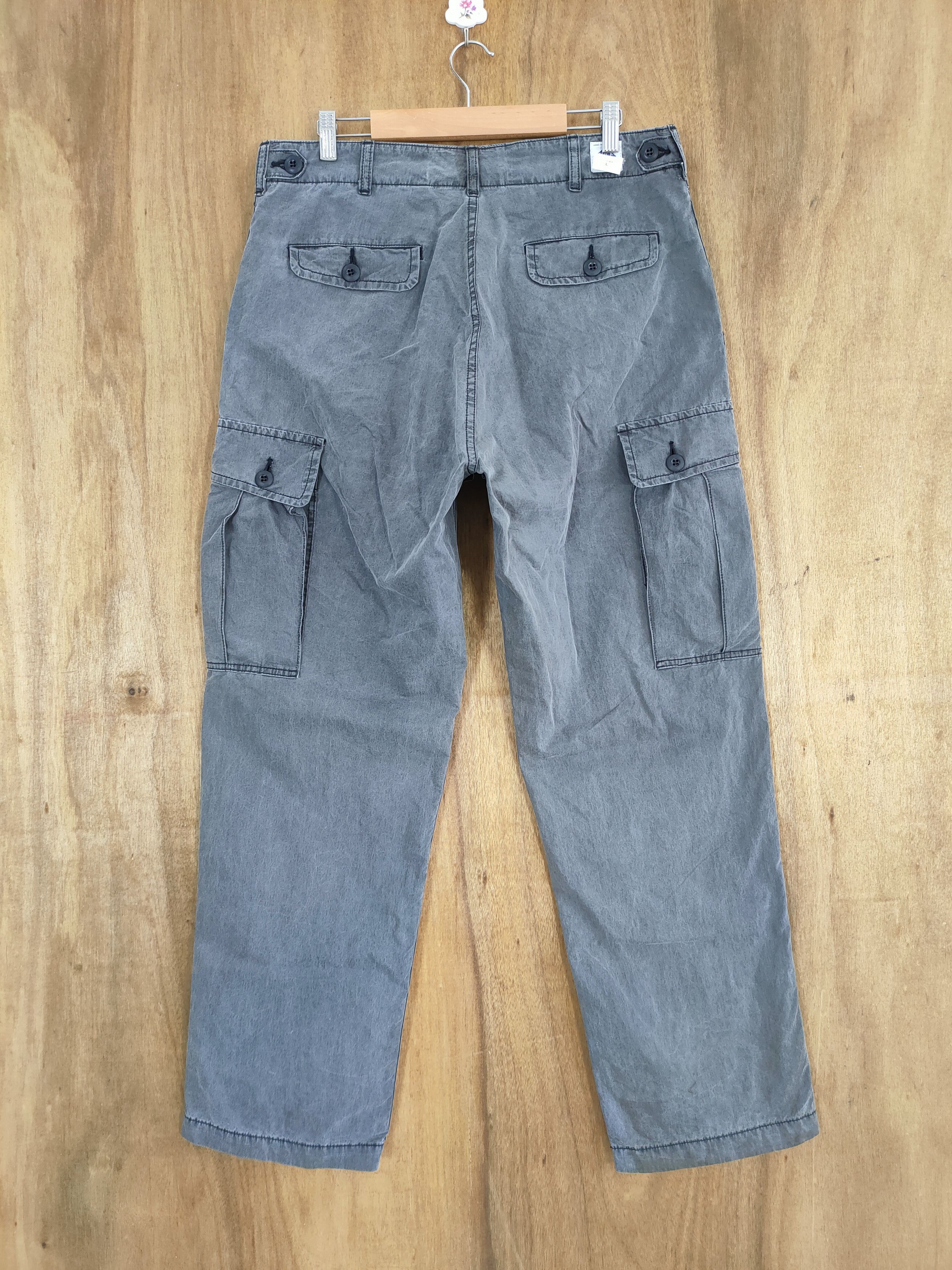 Post Overalls VINTAGE POST OVERALLS FADED BLACK CARGO PANTS Size US 34 / EU 50 - 1 Thumbnail