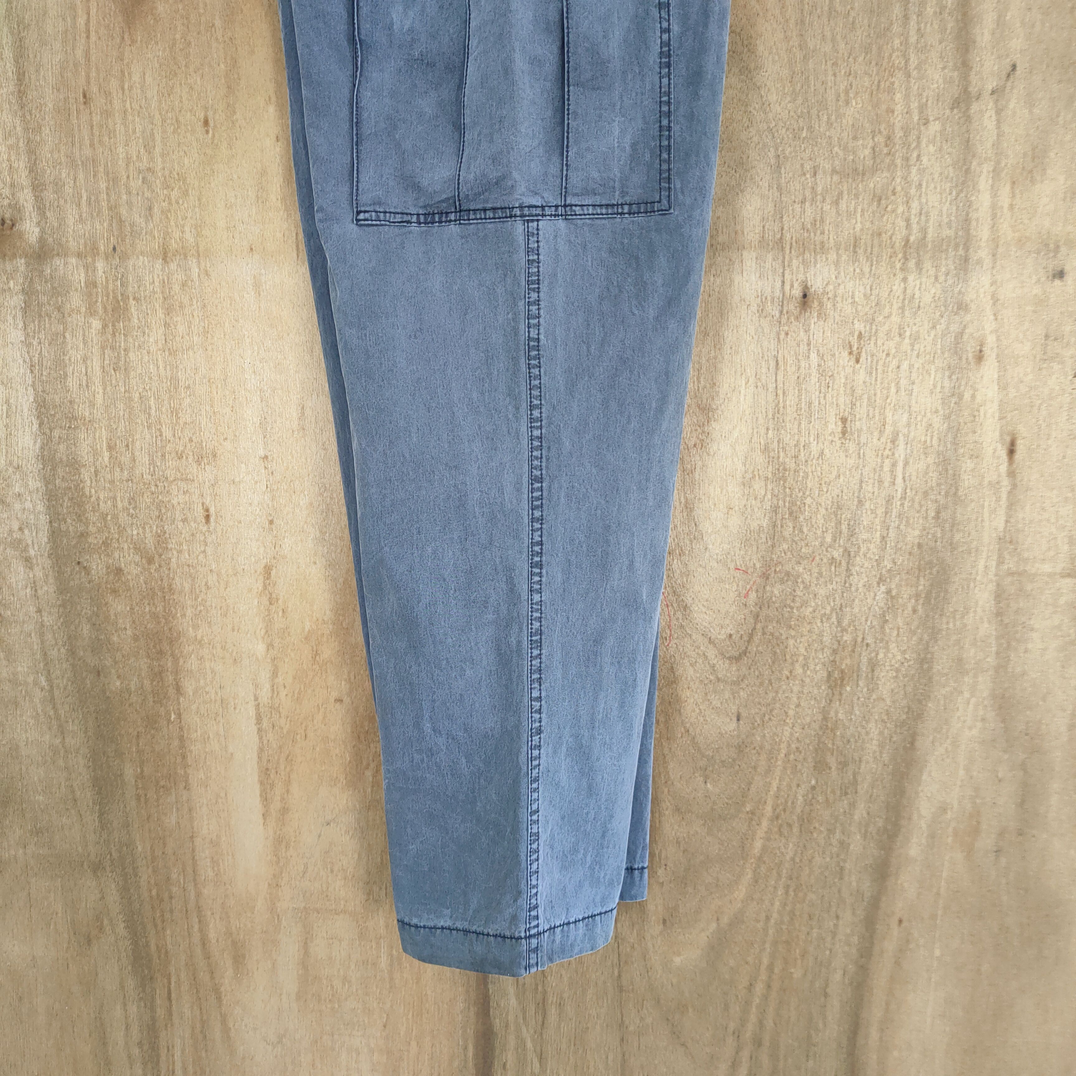 Post Overalls VINTAGE POST OVERALLS FADED BLACK CARGO PANTS Size US 34 / EU 50 - 18 Thumbnail