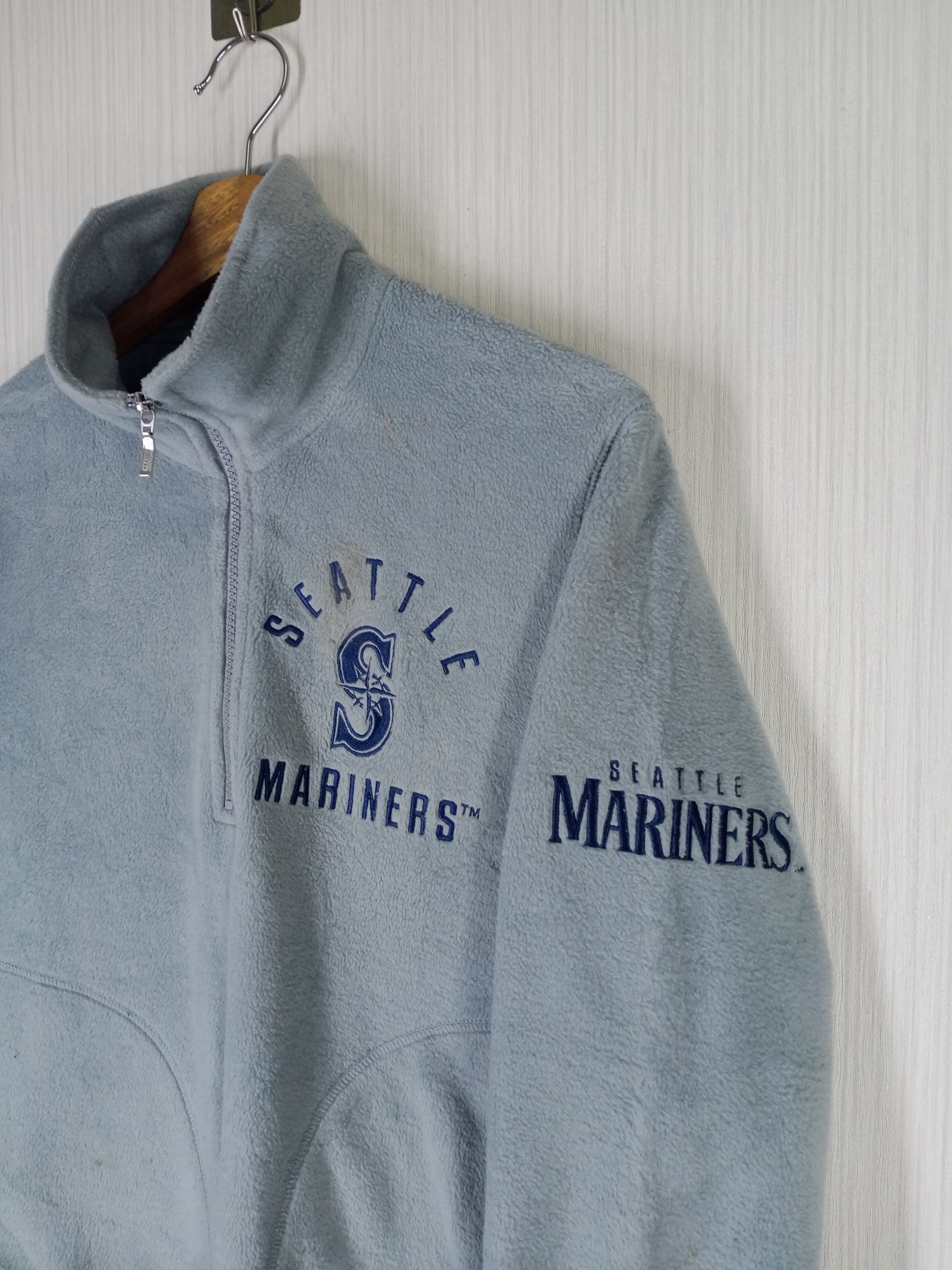 MLB Vintage Seattle Mariners MLB Half Zip Fleece Size US M / EU 48-50 / 2 - 2 Thumbnail