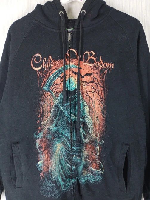 VTG Y2K Children of Bodom Hoodie Mens XL FOLLOW THE deals REAPER Death Metal Grail