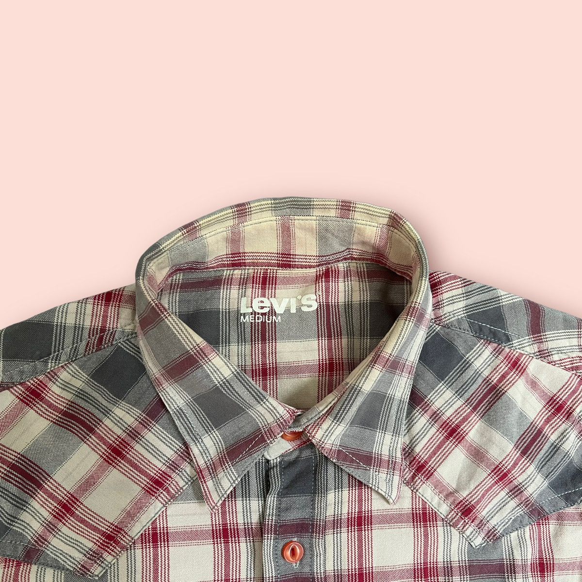 Levi's × Levi's Vintage Clothing RARE LEVIS PLAID CUFFED SHORT SLEEVES WESTERN SHIRT Size US M / EU 48-50 / 2 - 6 Thumbnail