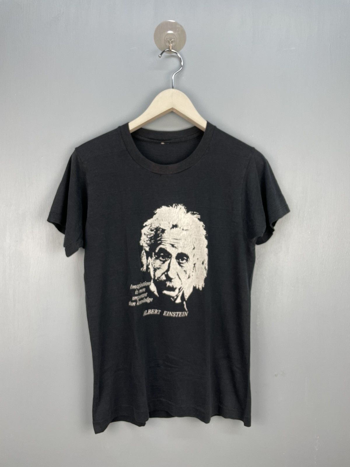 Vintage 80s Albert Einstein wording t shirt
