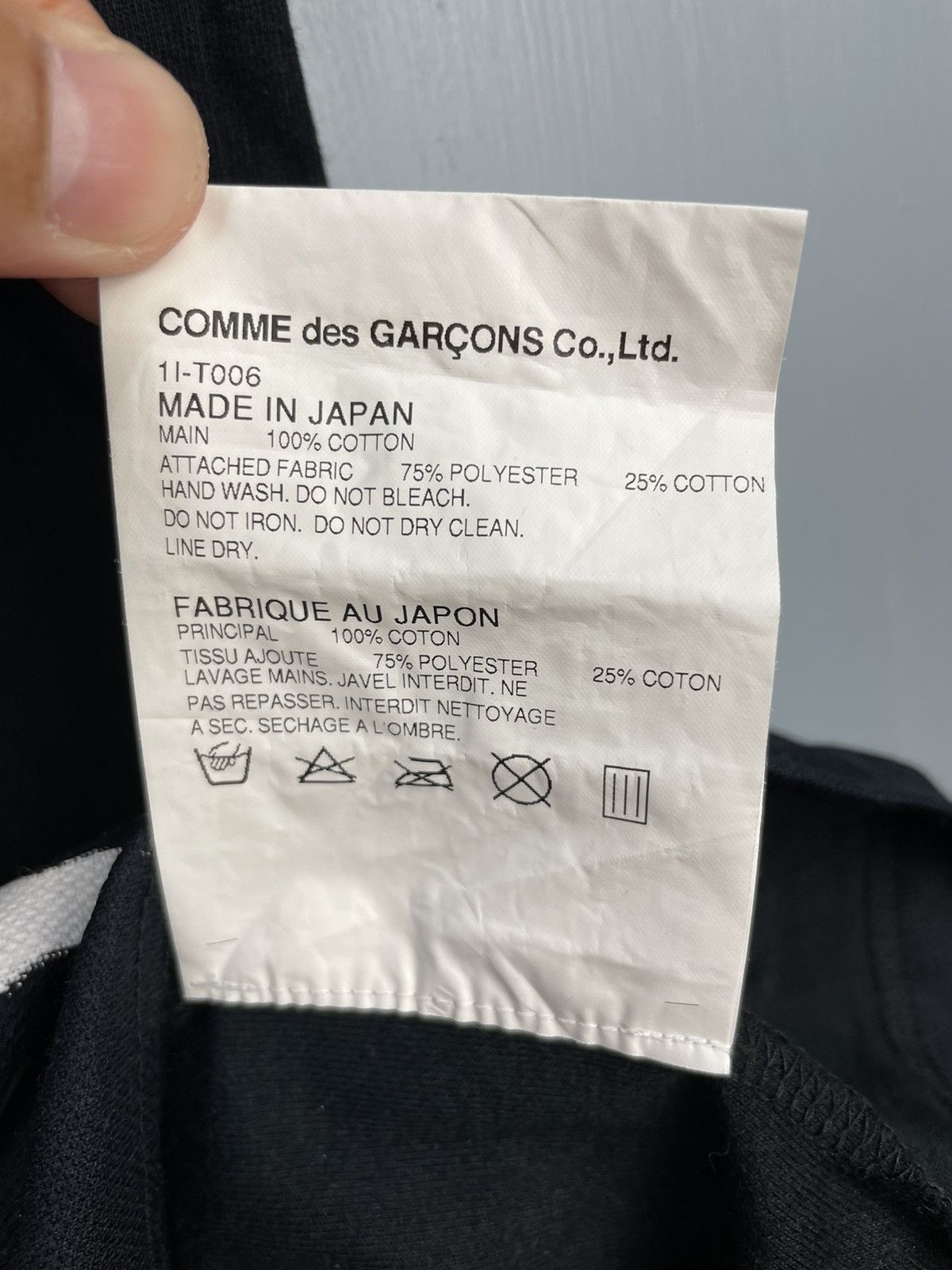 Comme des Garcons BLACK Comme des Garçons black is strong t shirt Size US M / EU 48-50 / 2 - 8 Thumbnail