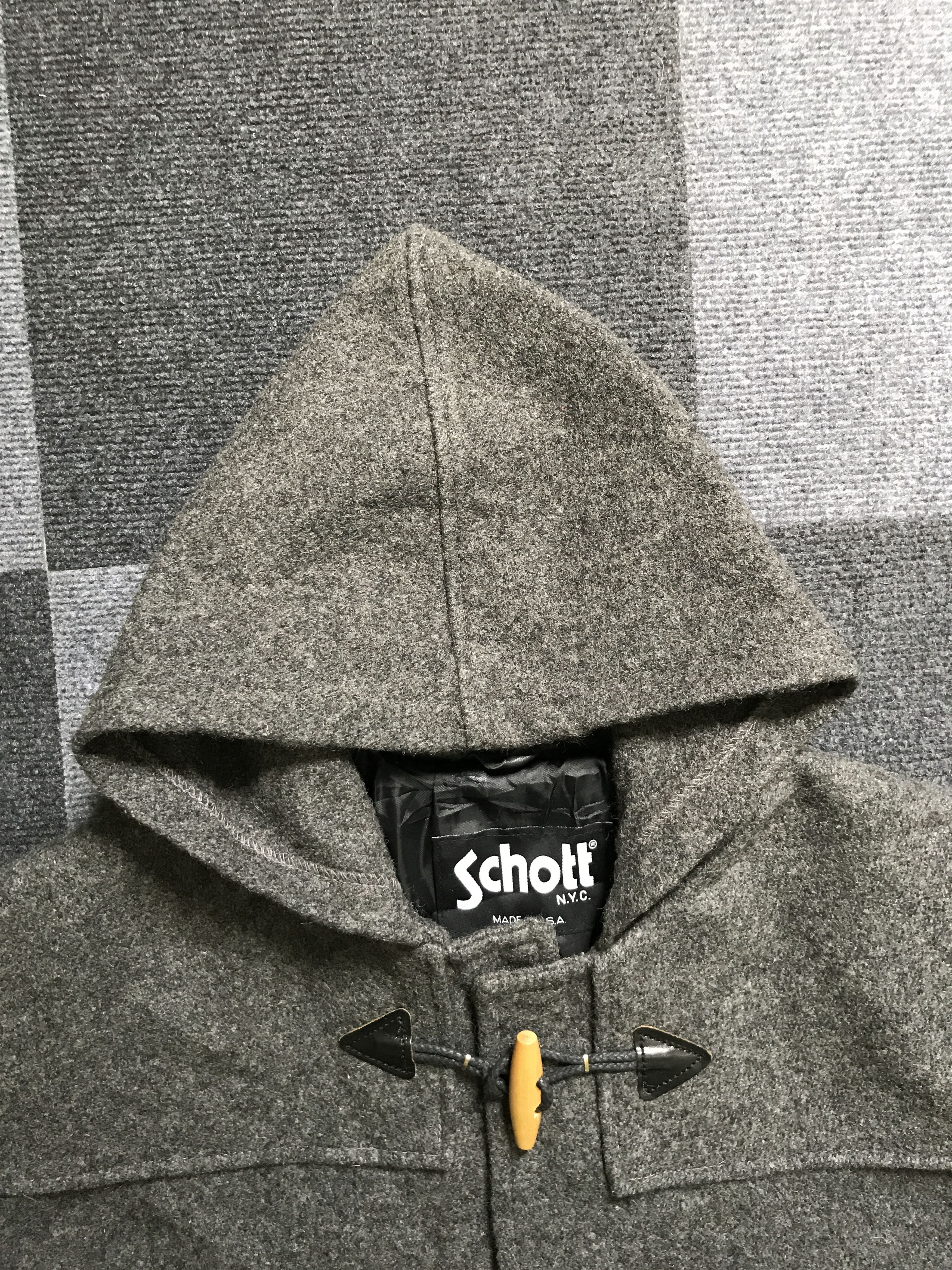 Schott J12 Vintage Schott Military Wool Duffle Coat Size US L / EU 52-54 / 3 - 7 Thumbnail