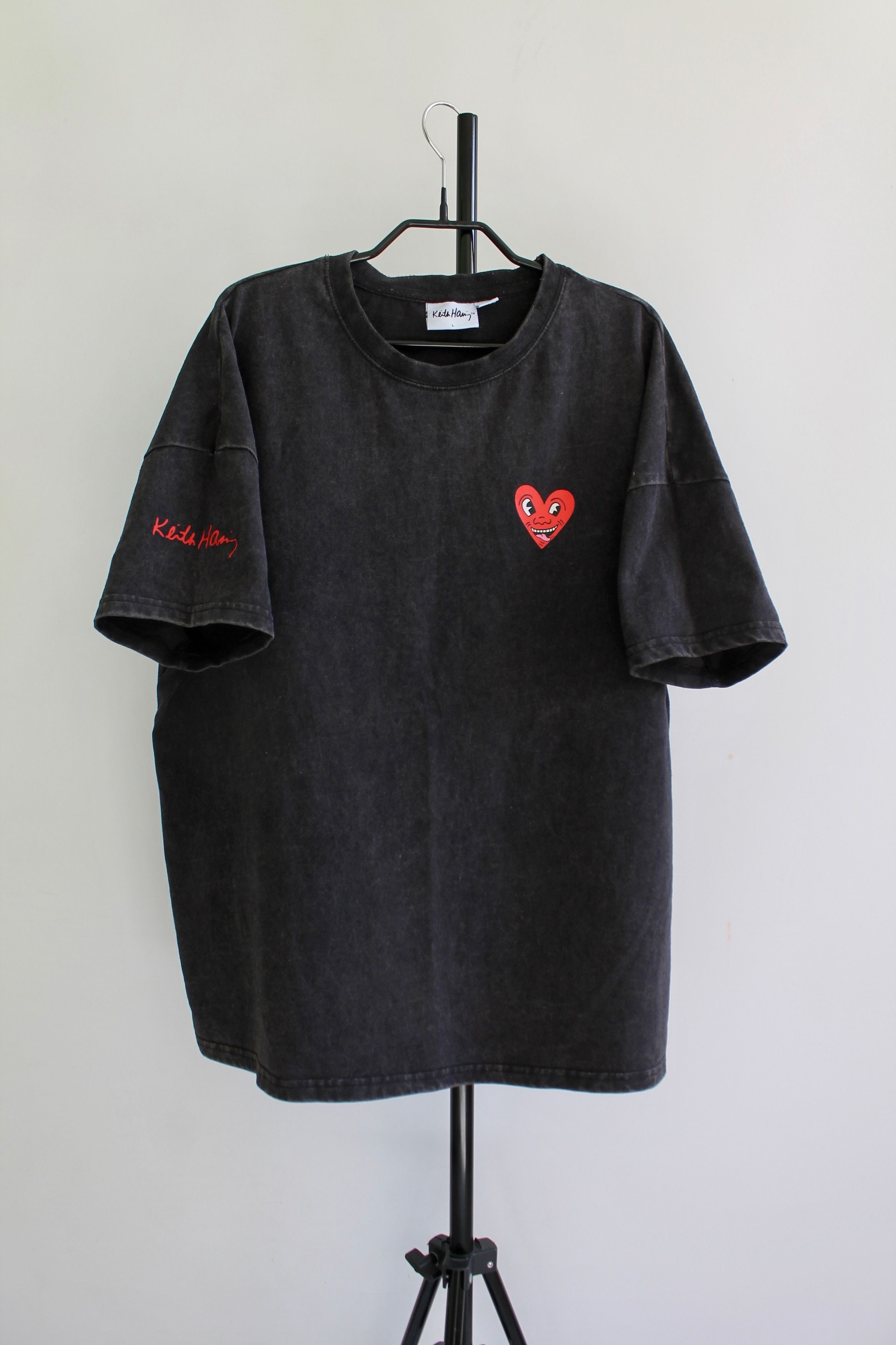 Keith Haring Keith Haring Heart Oversized t shirt Gray Size L / US 10 / IT 46 - 1 Thumbnail