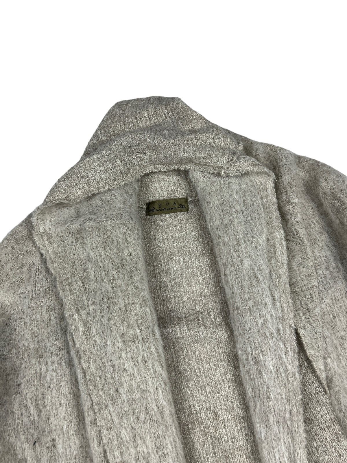 GOA GOA 🇯🇵 Buttonless Mohair Long Cardigan Size M / US 6-8 / IT 42-44 - 4 Thumbnail