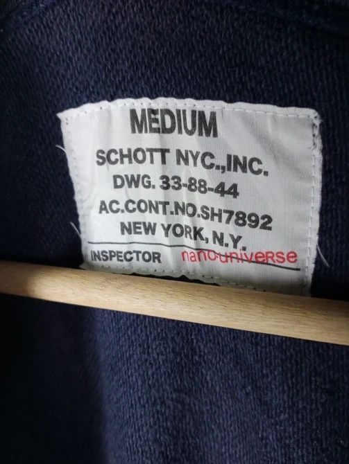 Schott RARE VINTAGE 90'S SCHOTT NYC USMC HOODIE SWEATSHIRT Size US M / EU 48-50 / 2 - 3 Thumbnail