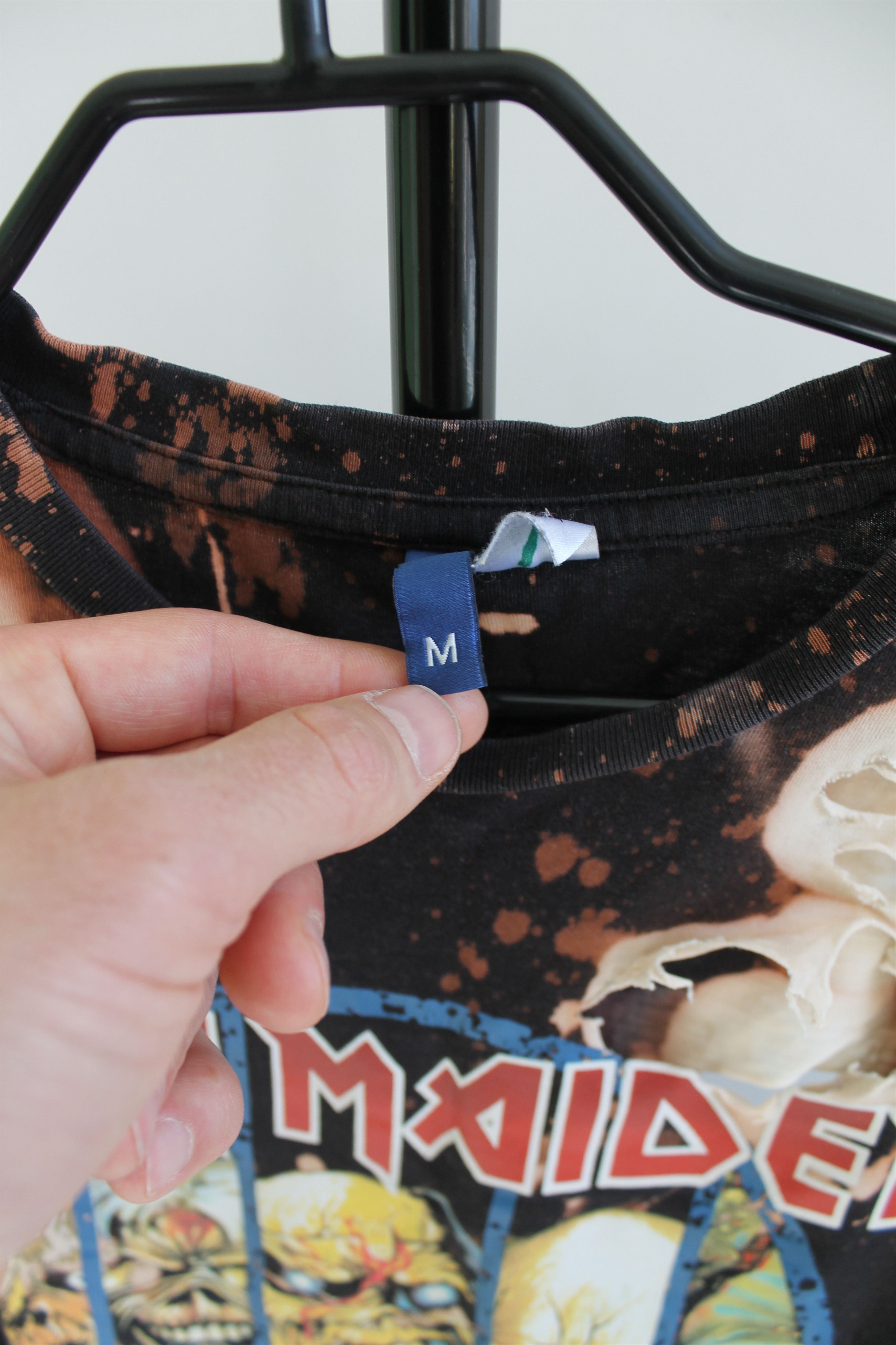 Iron Maiden Iron Maiden rock band tie dye trashed Medium Size US M / EU 48-50 / 2 - 3 Thumbnail