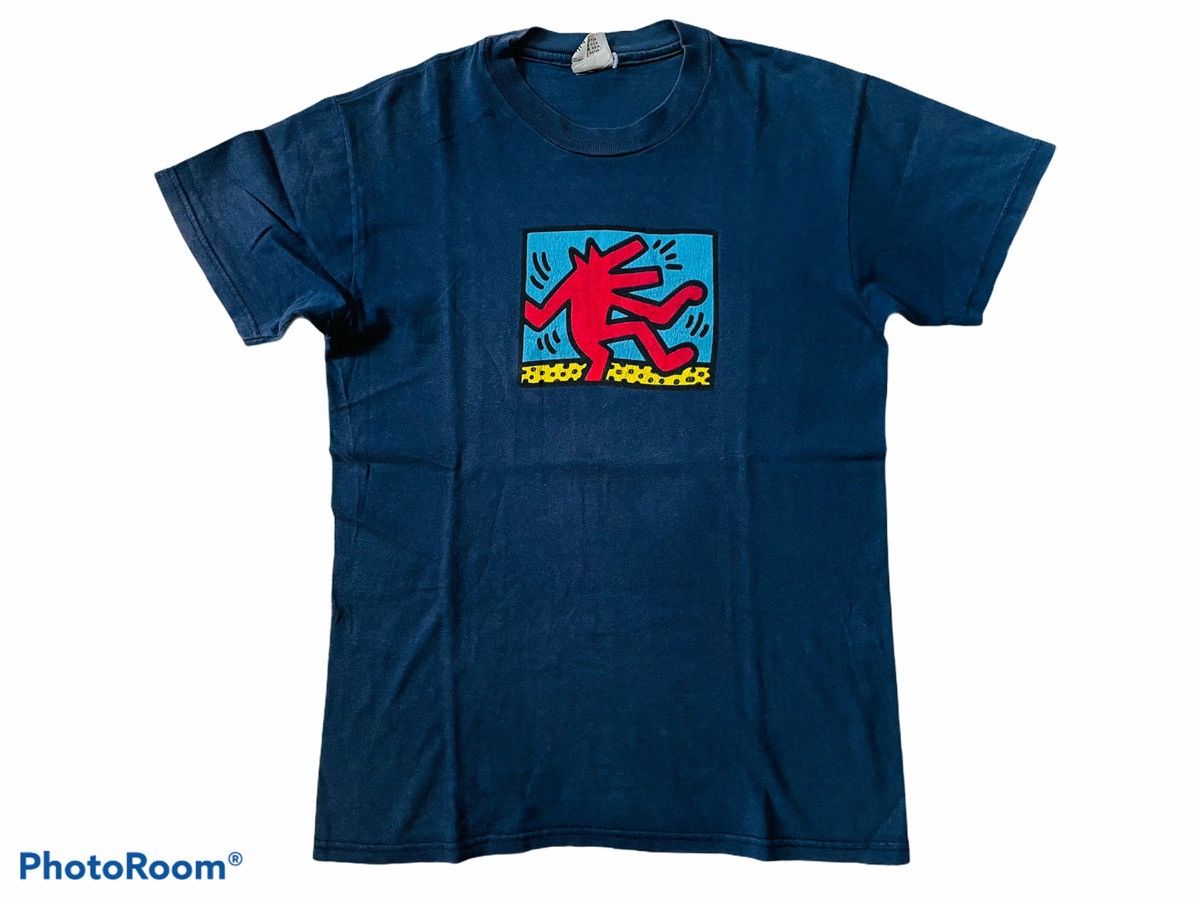 Keith Haring × Vintage Vintage keith Haring Pop Shop X Art T Shirt Size US S / EU 44-46 / 1 - 1 Thumbnail
