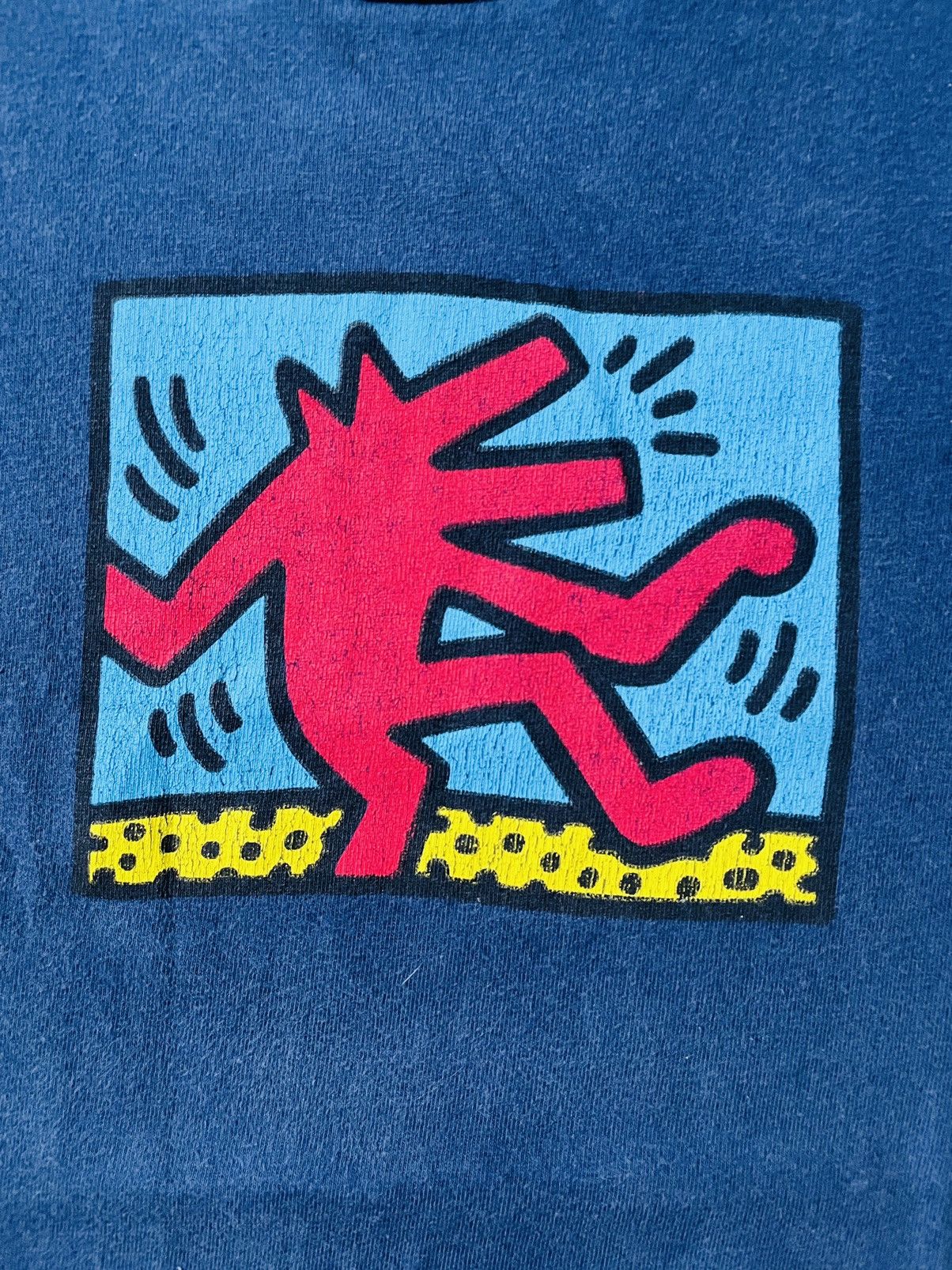 Keith Haring × Vintage Vintage keith Haring Pop Shop X Art T Shirt Size US S / EU 44-46 / 1 - 3 Thumbnail