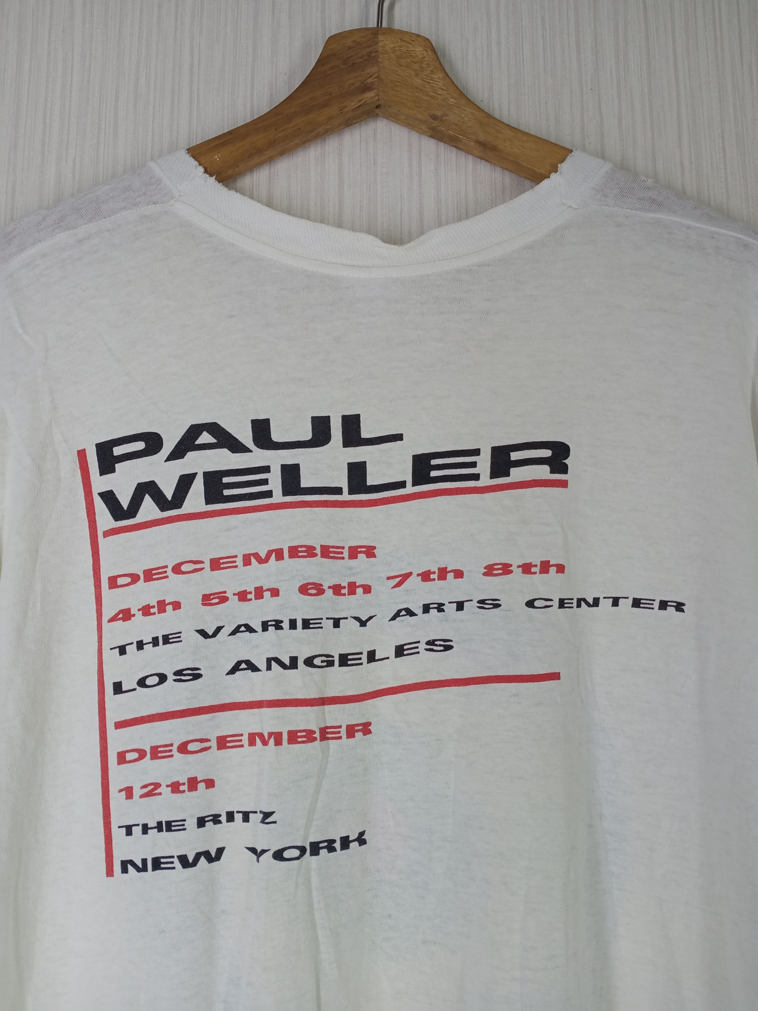 Band Tees × Vintage Rare Vintage 90s Paul Weller The Jam Tour Tshirt Size US XL / EU 56 / 4 - 3 Thumbnail