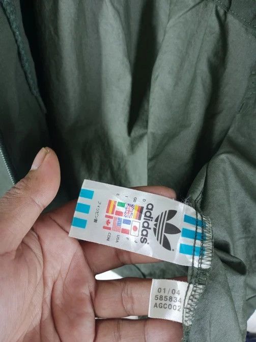 Adidas × Vintage Rare Vintage Adidas Military Army Parka Style Jacket Size US L / EU 52-54 / 3 - 7 Thumbnail
