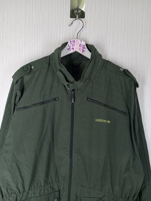 Adidas × Vintage Rare Vintage Adidas Military Army Parka Style Jacket Size US L / EU 52-54 / 3 - 4 Thumbnail