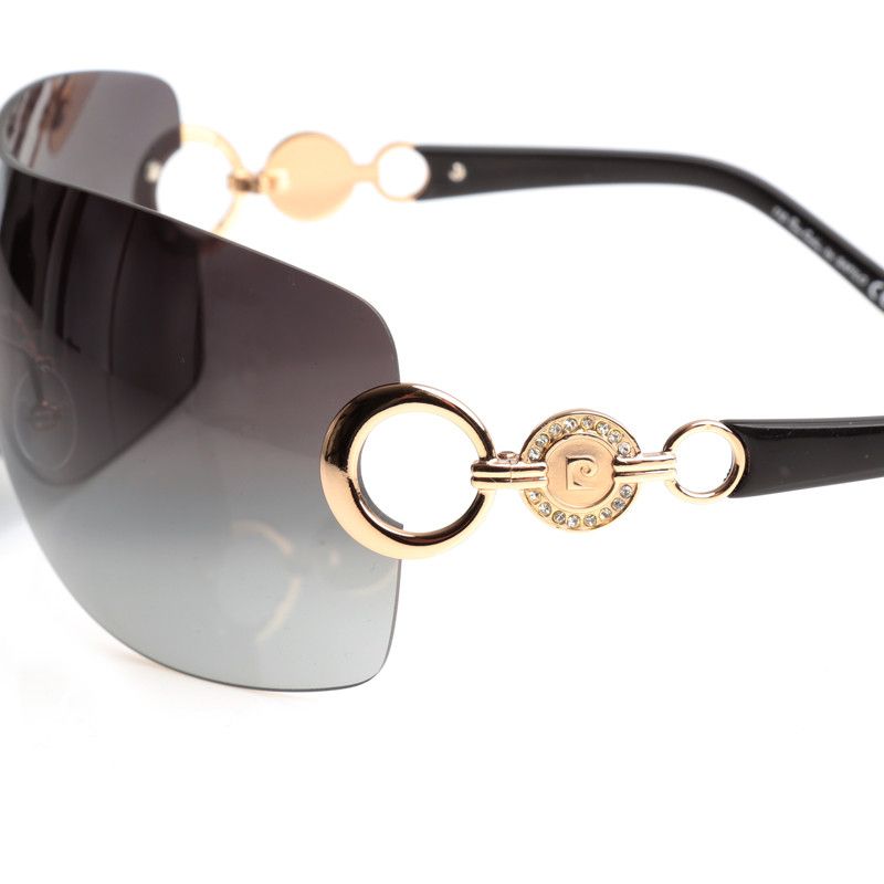 Pierre Cardin Pierre Cardin 00's Black Gold Mask Sunglasses Size ONE SIZE - 1 Thumbnail