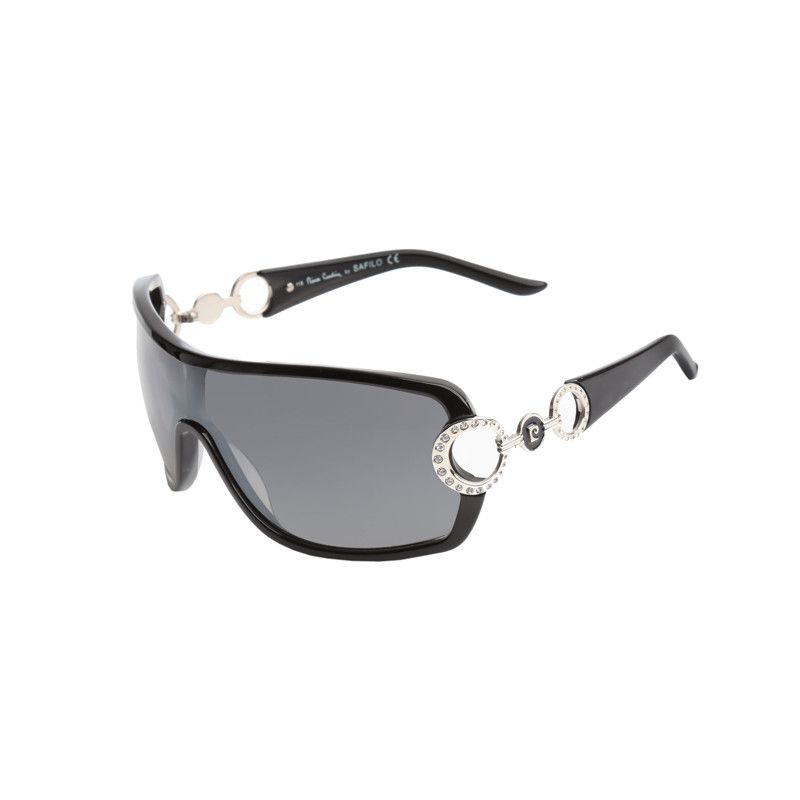 Pierre Cardin Pierre Cardin 00's Black Crystal Mask Sunglasses Size ONE SIZE - 1 Thumbnail
