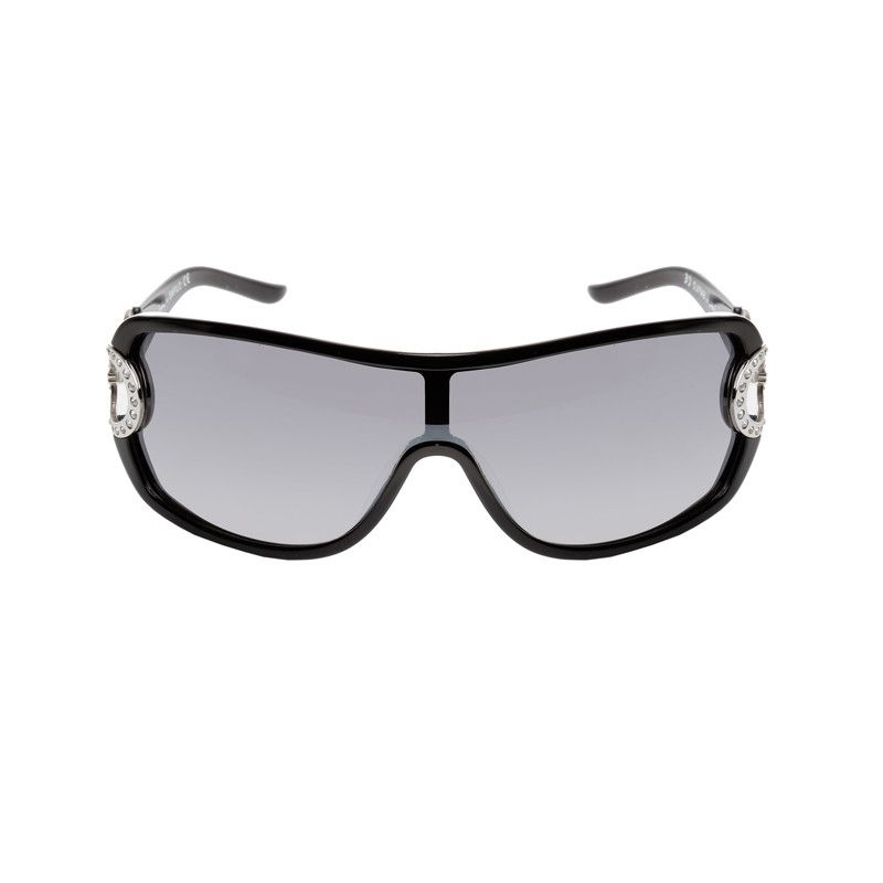 Pierre Cardin Pierre Cardin 00's Black Crystal Mask Sunglasses Size ONE SIZE - 2 Thumbnail