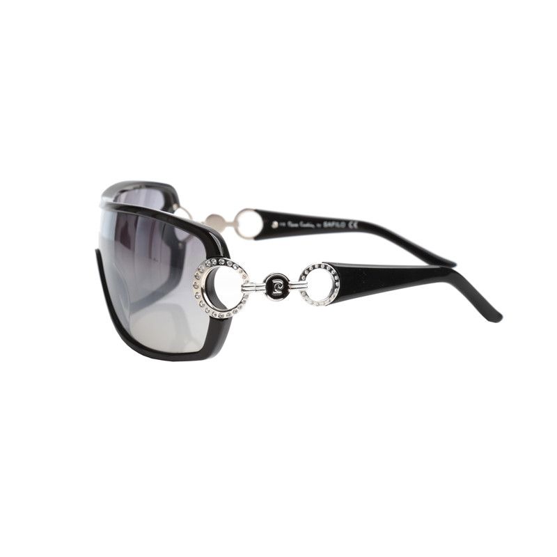 Pierre Cardin Pierre Cardin 00's Black Crystal Mask Sunglasses Size ONE SIZE - 3 Thumbnail