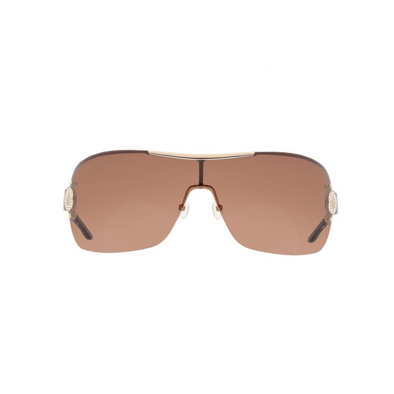 Pierre Cardin Pierre Cardin 90's Gold Brown Mask Sunglasses Size ONE SIZE - 2 Thumbnail