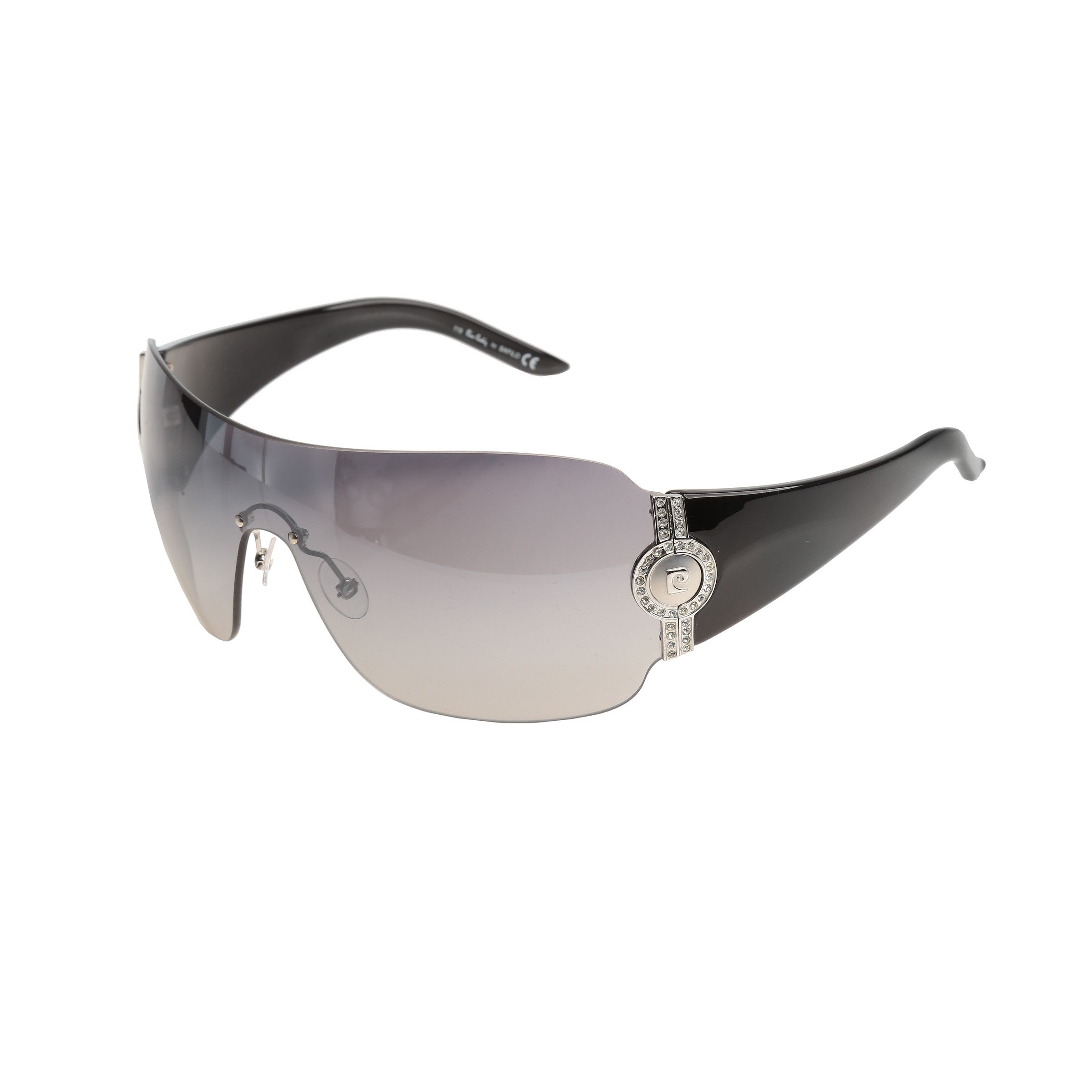 Pierre Cardin Pierre Cardin 00's Black Mask Sunglasses Size ONE SIZE - 1 Thumbnail