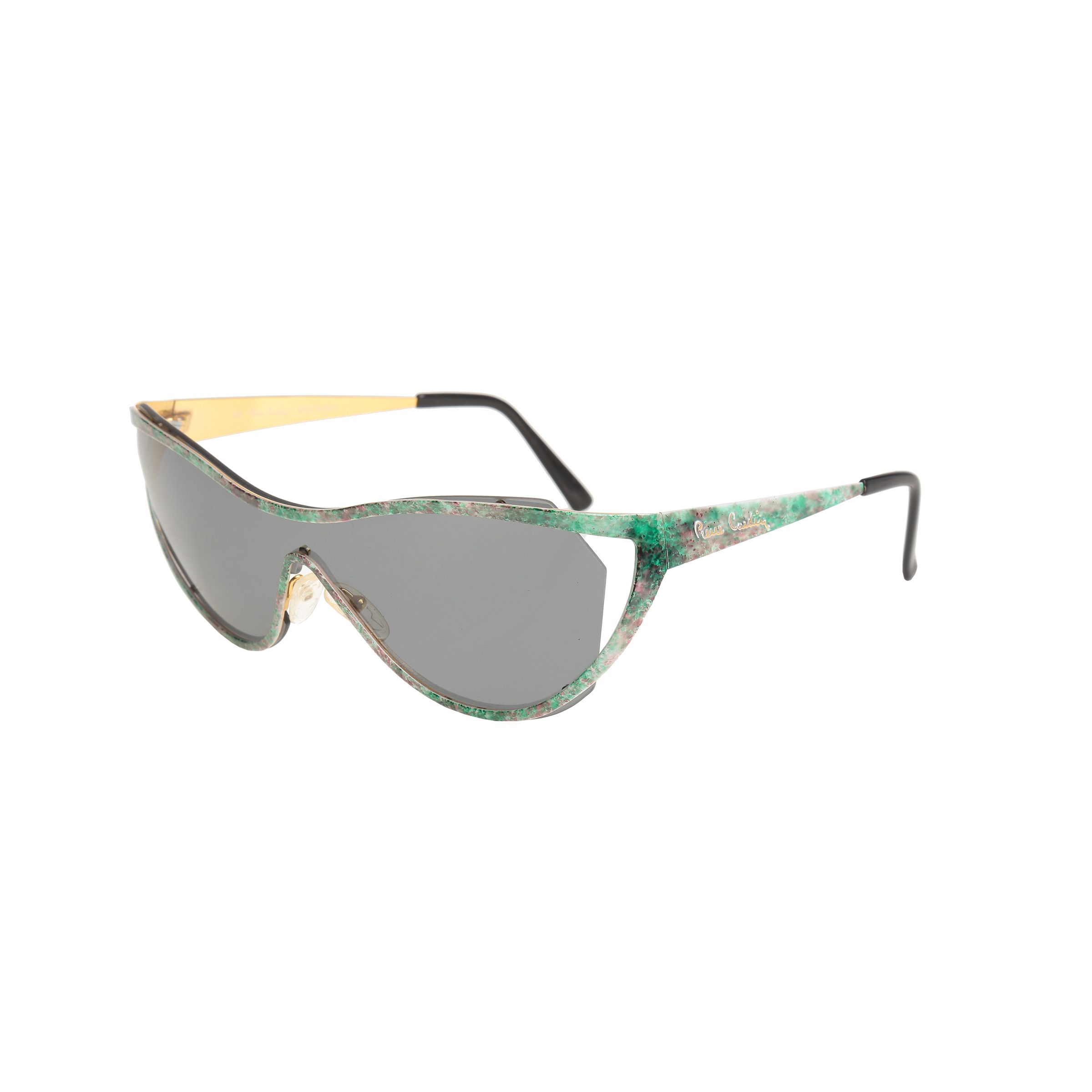 Pierre Cardin Pierre Cardin 00's Mermaid Green Sunglasses Size ONE SIZE - 1 Thumbnail