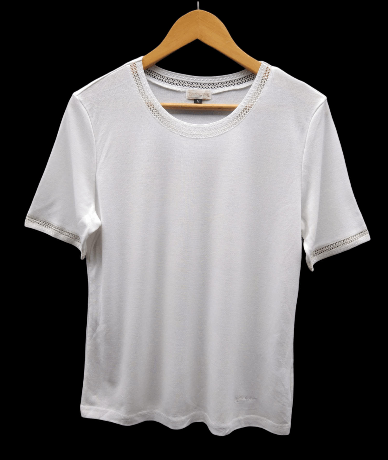 Burberry × Vintage Vintage Signature Burberrys Plain White Tshirt Size US M / EU 48-50 / 2 - 2 Thumbnail