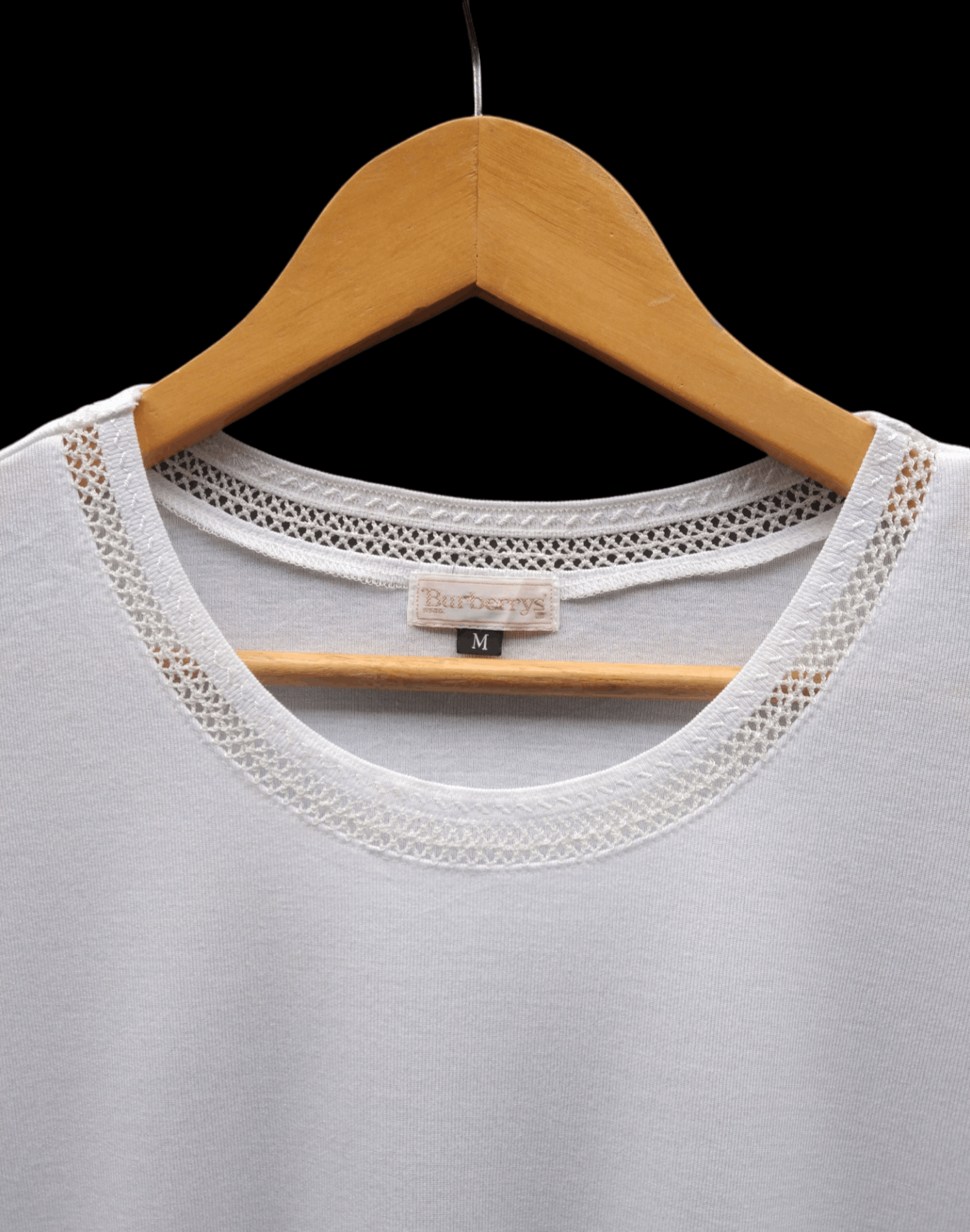Burberry × Vintage Vintage Signature Burberrys Plain White Tshirt Size US M / EU 48-50 / 2 - 5 Thumbnail