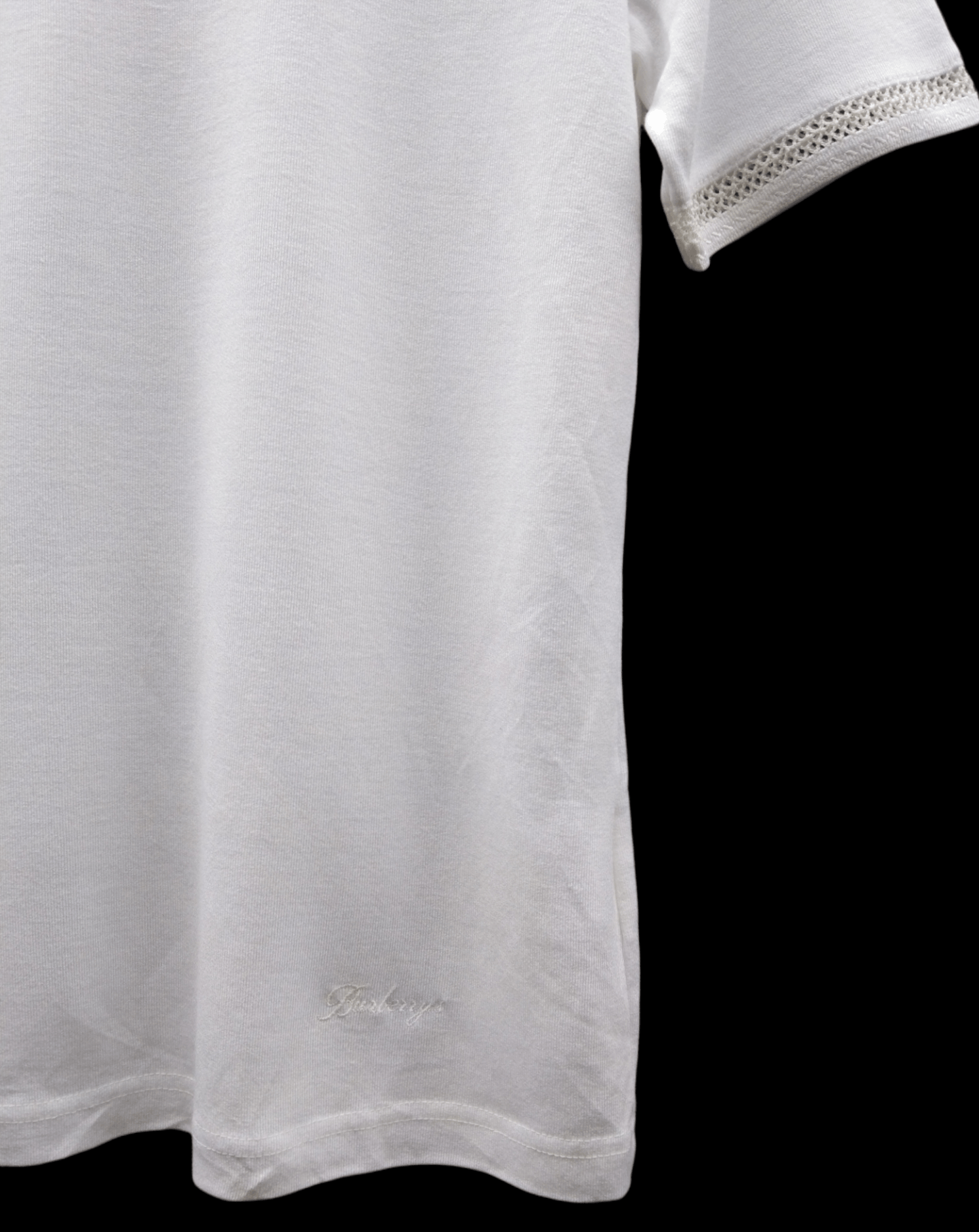 Burberry × Vintage Vintage Signature Burberrys Plain White Tshirt Size US M / EU 48-50 / 2 - 3 Thumbnail