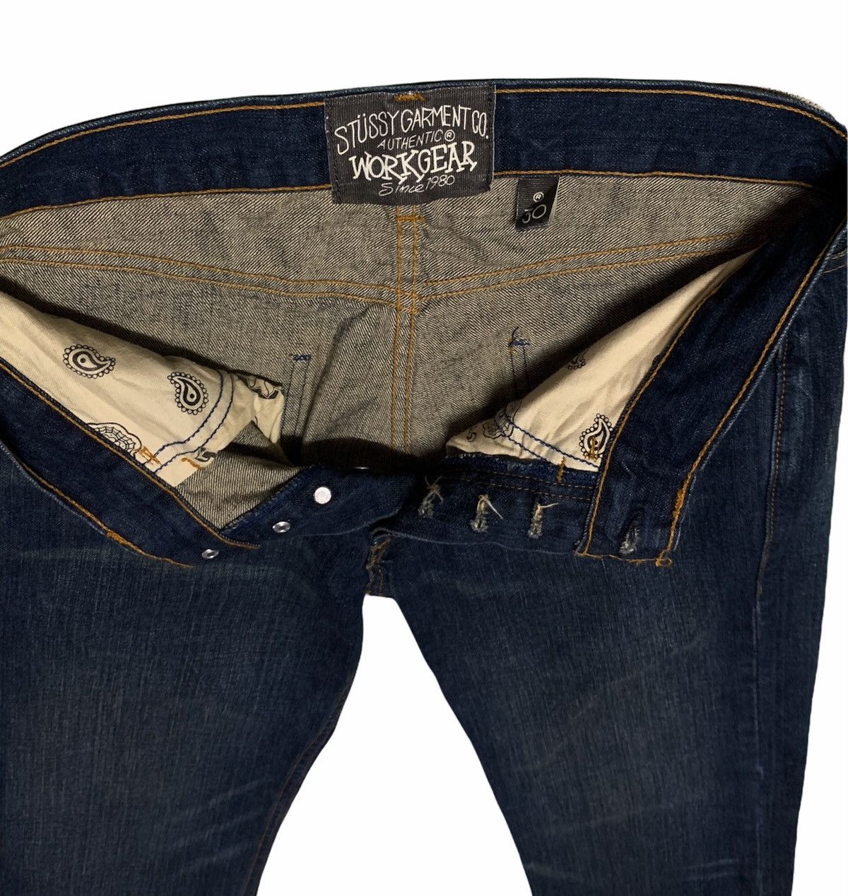 Stussy Rare Design Vintage Brand Stussy Jeans 2000s Size US 32 / EU 48 - 5 Thumbnail