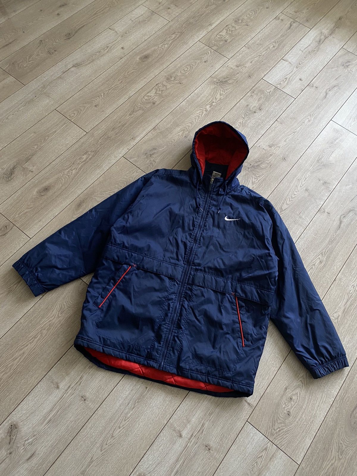 Nike Parka Nike Vintage 90s Big Swoosh Size US M / EU 48-50 / 2 - 2 Thumbnail