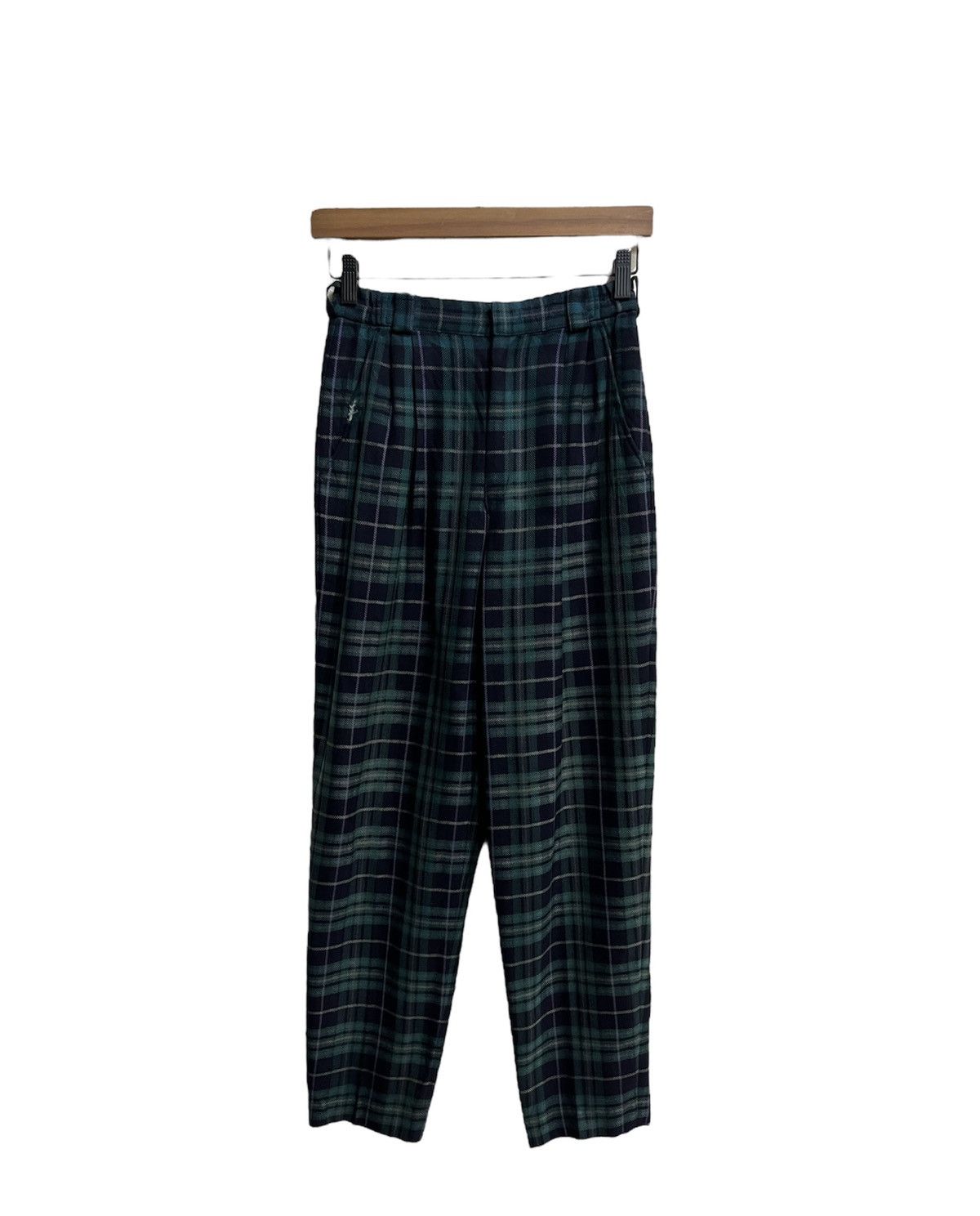 Burberry Vintage Burberry’s Plaid Tartan Wool Pant Size 26" / US 2 / IT 38 - 1 Thumbnail