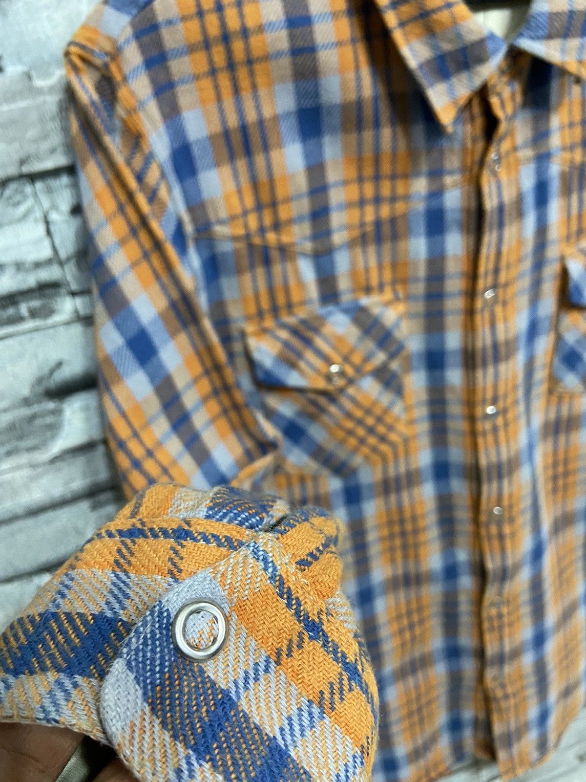 GOODENOUGH Goodenough Flannel double pocket plaid button design Size US L / EU 52-54 / 3 - 5 Thumbnail