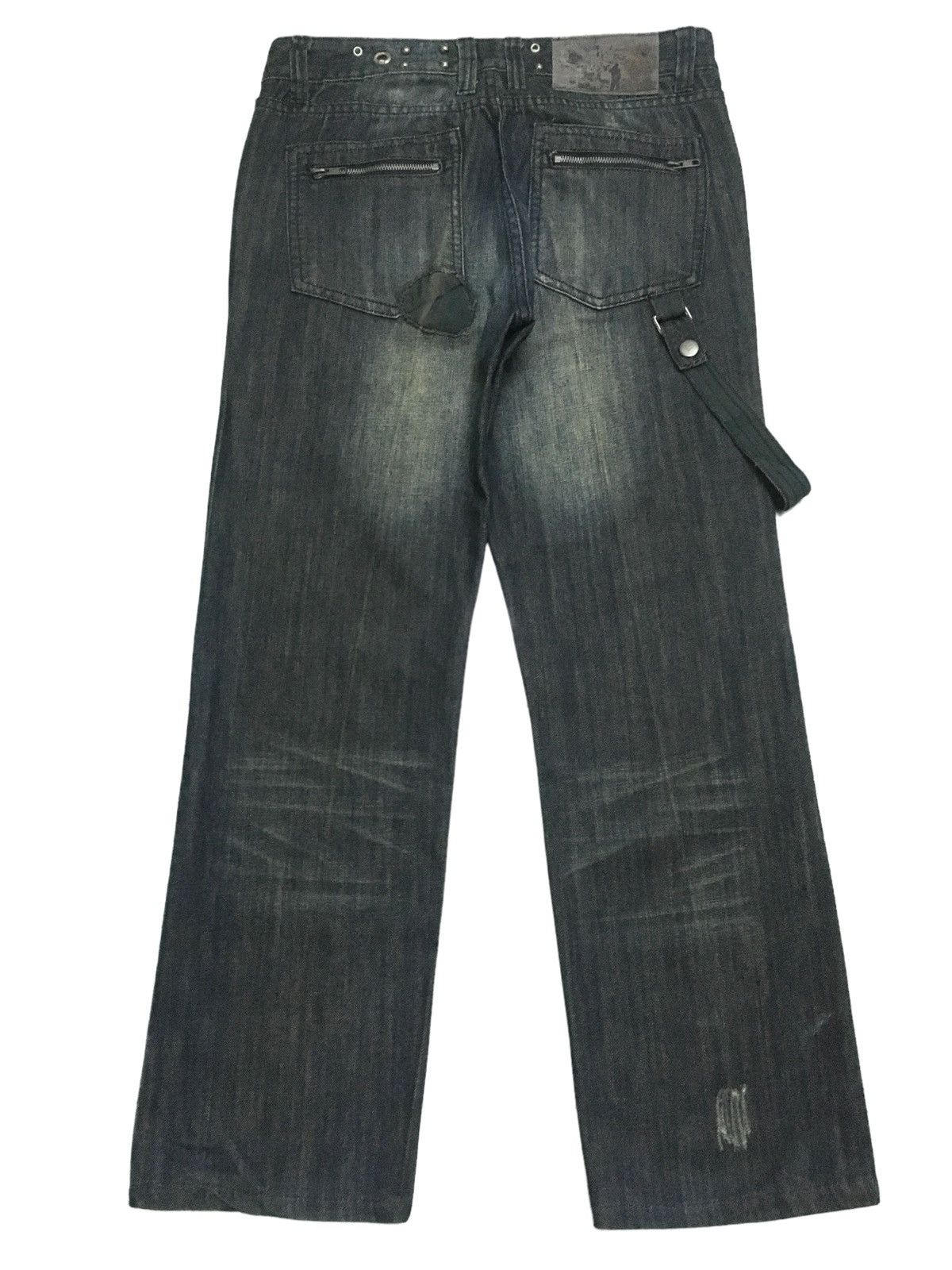 If Six Was Nine × Japanese Brand × Le Grande Bleu (L.G.B.) Rare Design Vintage Brand X Team Distressed Jeans 2000s Size US 30 / EU 46 - 2 Thumbnail