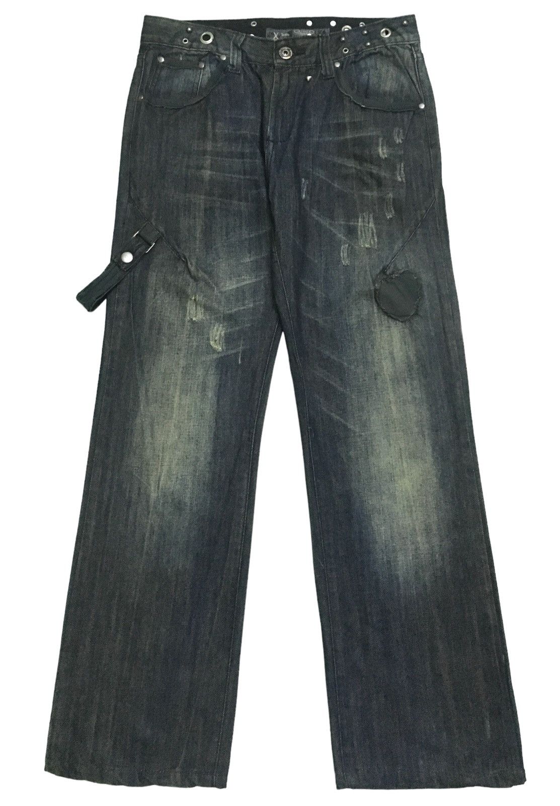 If Six Was Nine × Japanese Brand × Le Grande Bleu (L.G.B.) Rare Design Vintage Brand X Team Distressed Jeans 2000s Size US 30 / EU 46 - 1 Thumbnail