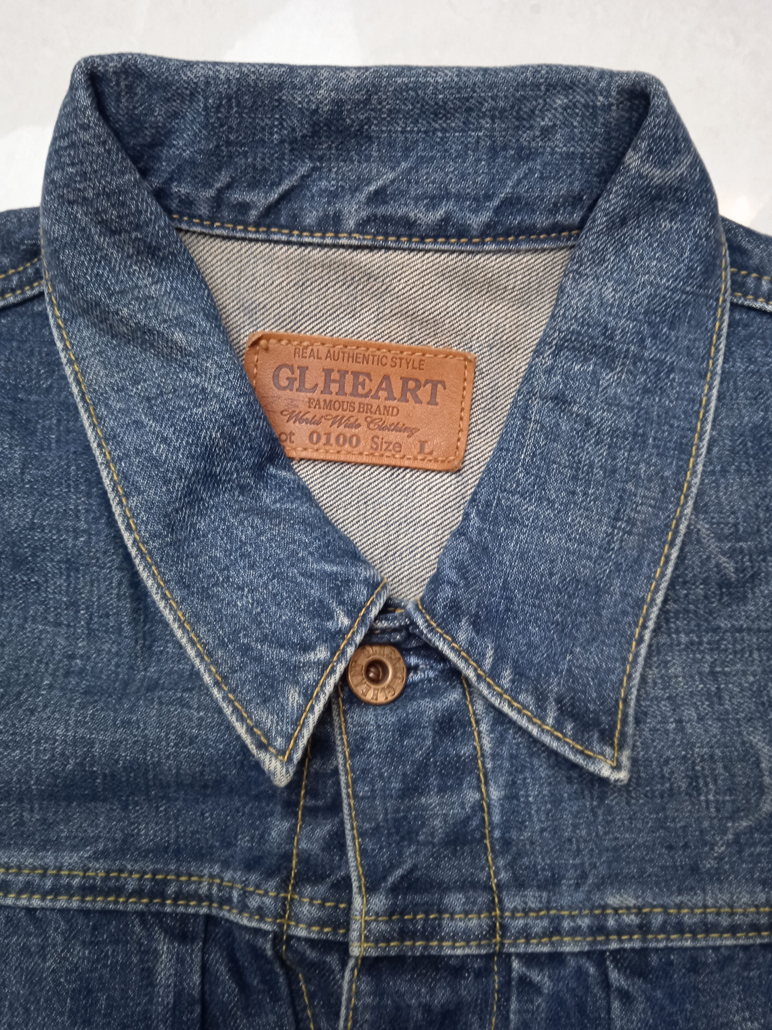 Japanese Brand GL Heart by Big John Type II Denim Jacket Size US L / EU 52-54 / 3 - 3 Thumbnail