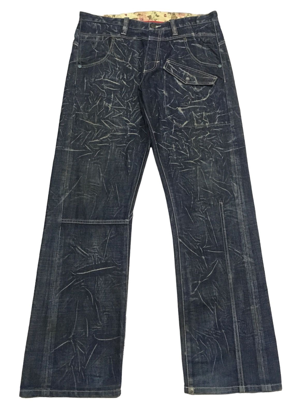 14th Addiction Rare Design Vintage Artful Dodger Distressed Jeans 2000s Size US 36 / EU 52 - 1 Thumbnail