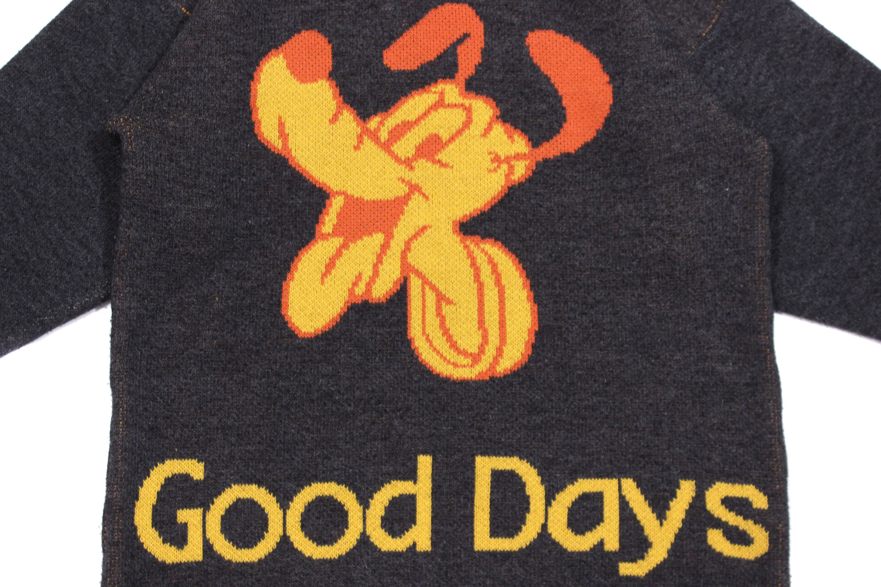Disney Pluto Big Logo Embroidered Knit 90s Size US M / EU 48-50 / 2 - 2 Thumbnail