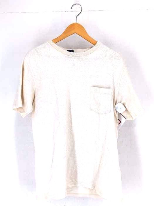 Short Sleeve T-Shirts White Paisley Design Chest Pocket