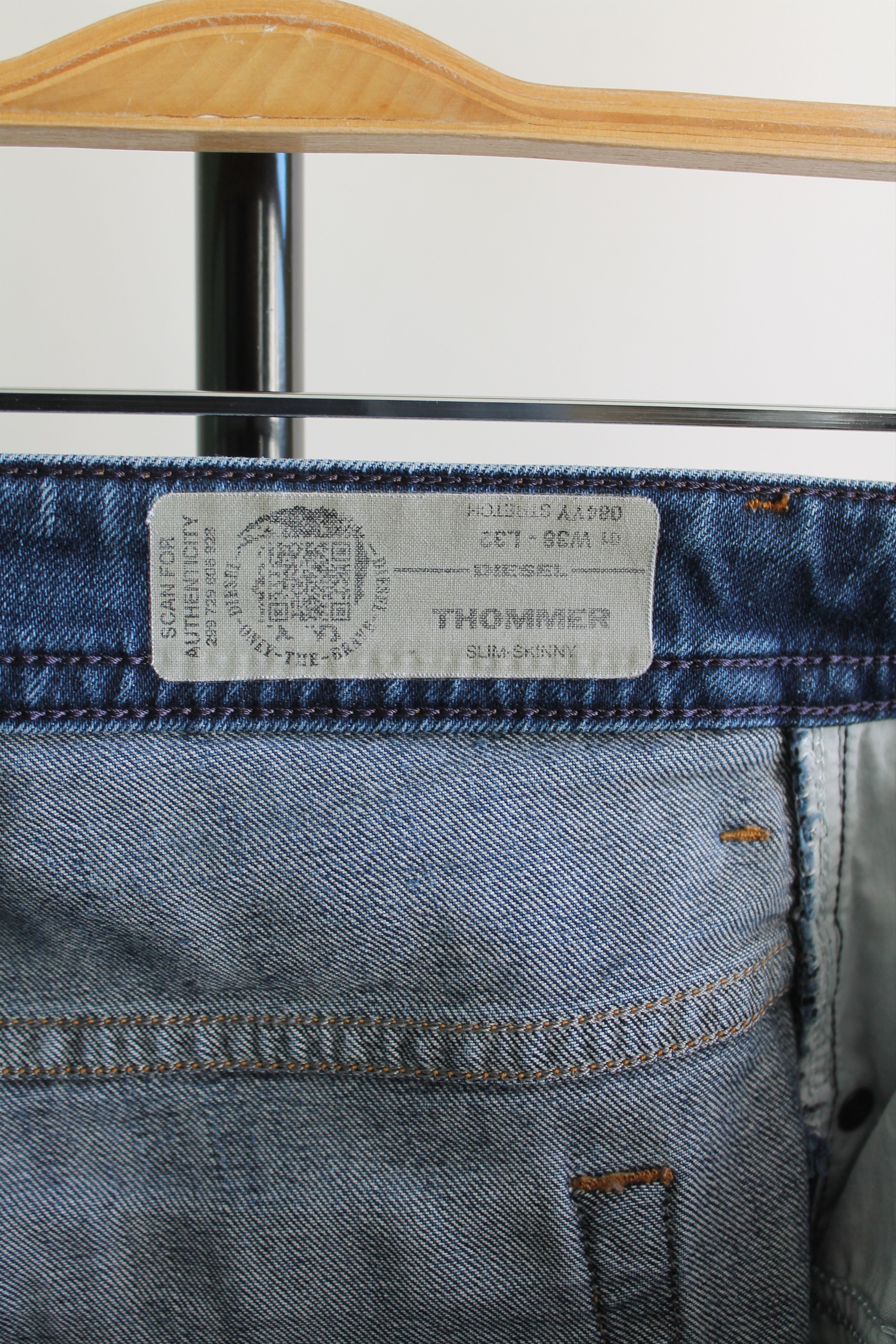 Diesel Diesel Thommer skin skinny stretch denim pants w 38 Size US 38 / EU 54 - 11 Thumbnail
