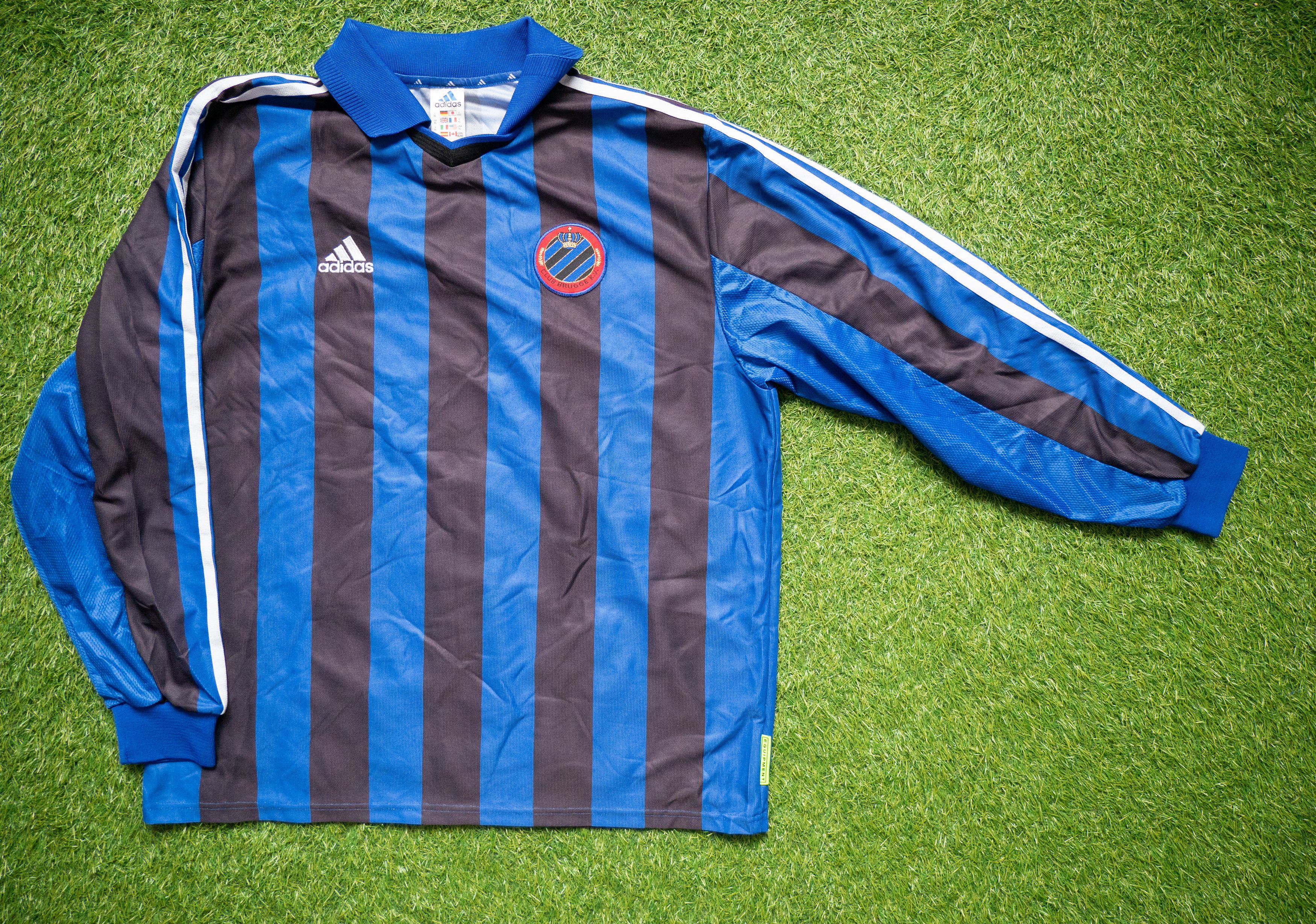 Adidas Vintage 00s Adidas Brugge Long Sleeve Jersey Size US XL / EU 56 / 4 - 1 Thumbnail