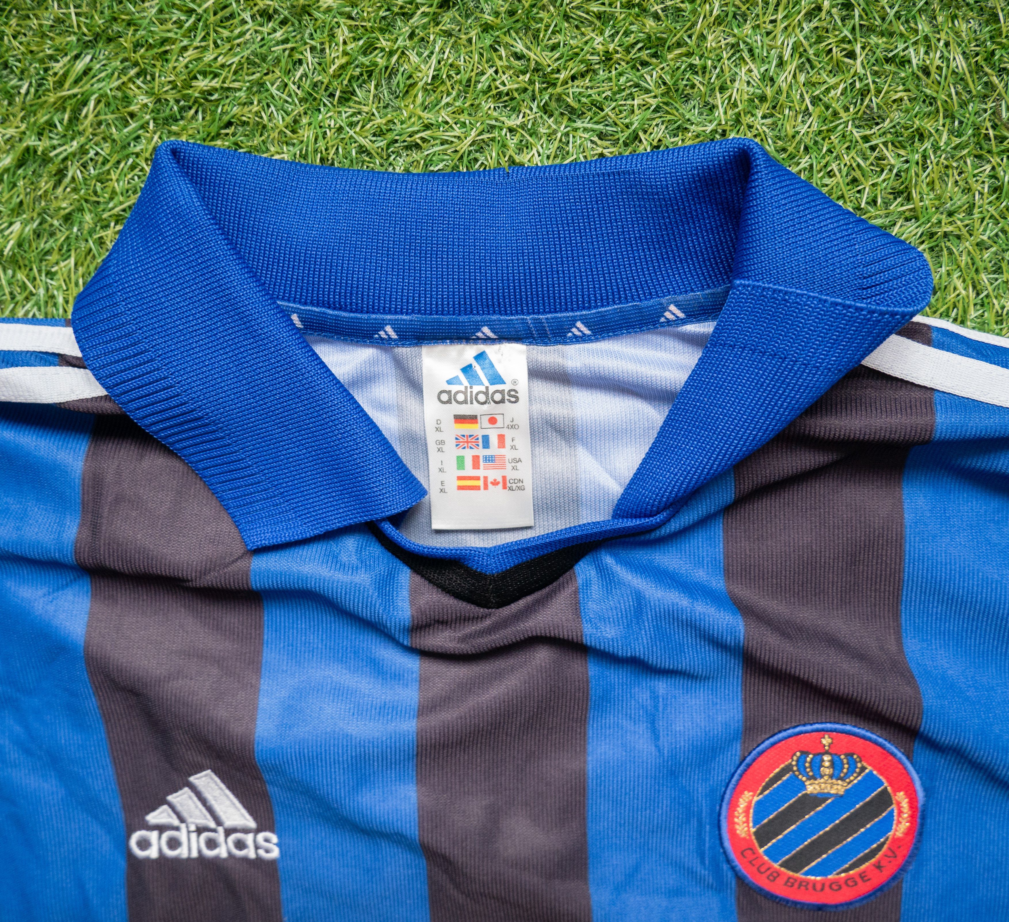 Adidas Vintage 00s Adidas Brugge Long Sleeve Jersey Size US XL / EU 56 / 4 - 4 Thumbnail