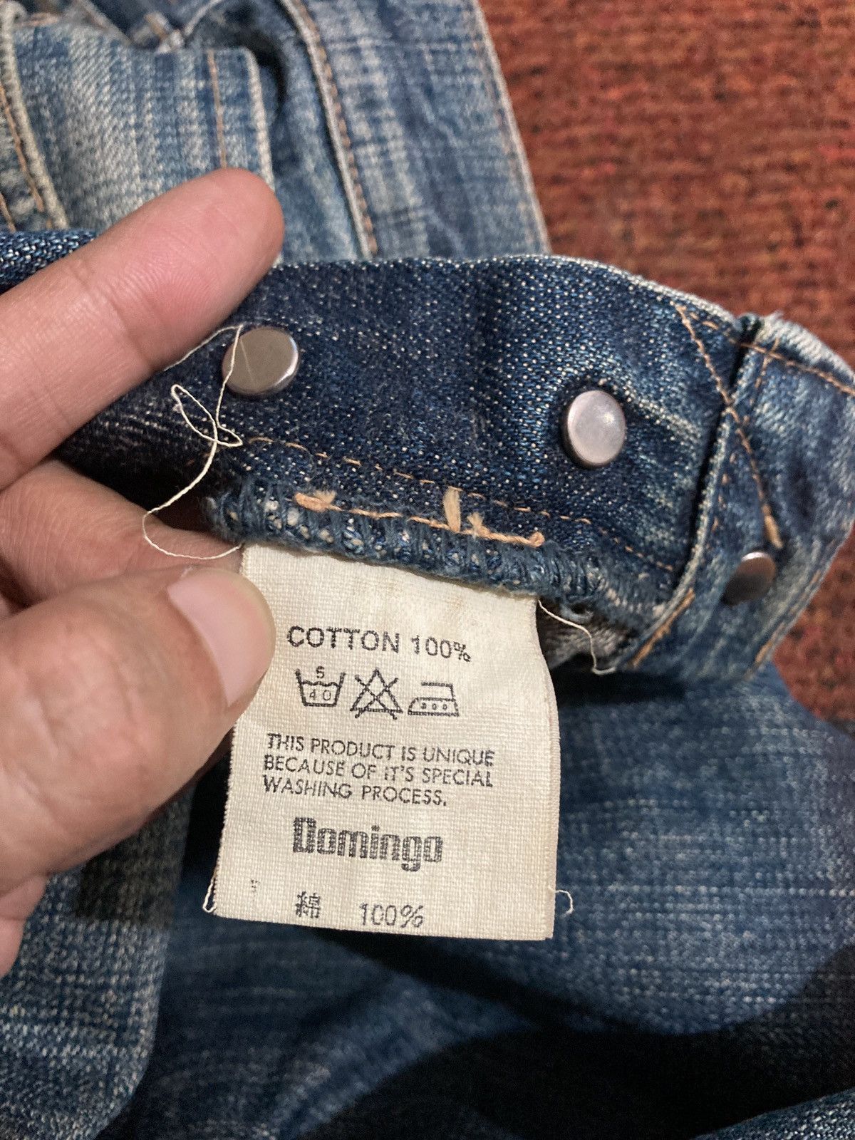 OMNIGOD Omnigod Japanese Brand Selvedge Distressed Denim Size US 30 / EU 46 - 12 Thumbnail
