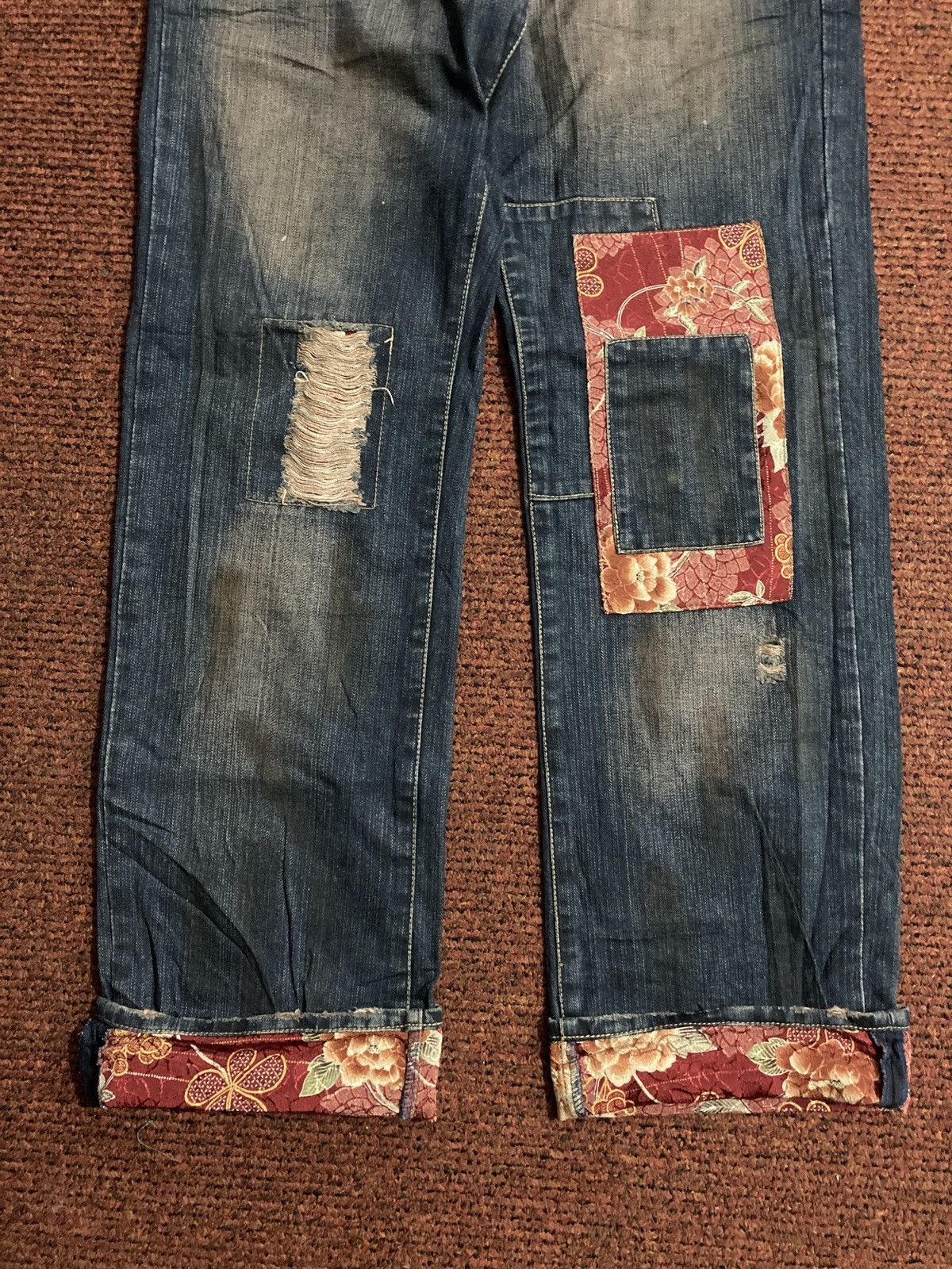 Smith's American Smith’s American Patchwork Distressed Denim Size US 32 / EU 48 - 4 Thumbnail