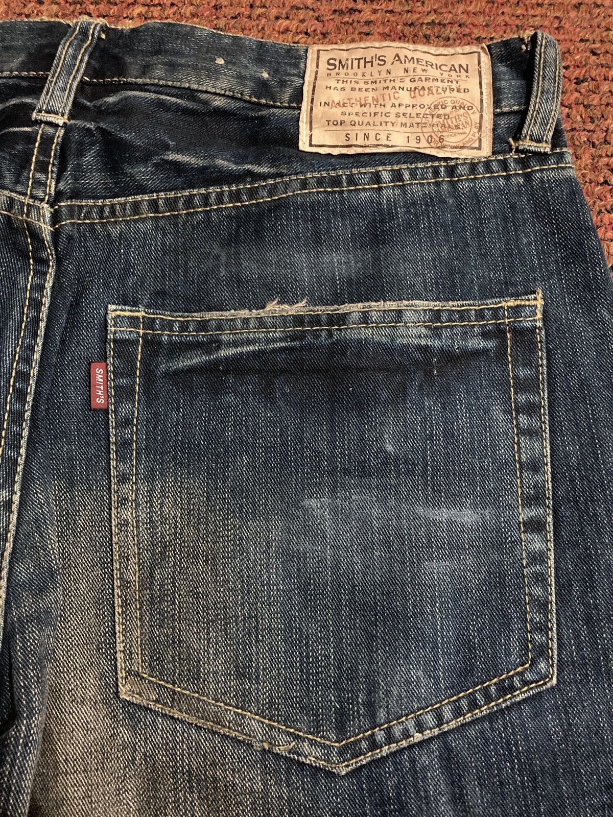 Smith's American Smith’s American Patchwork Distressed Denim Size US 32 / EU 48 - 6 Thumbnail