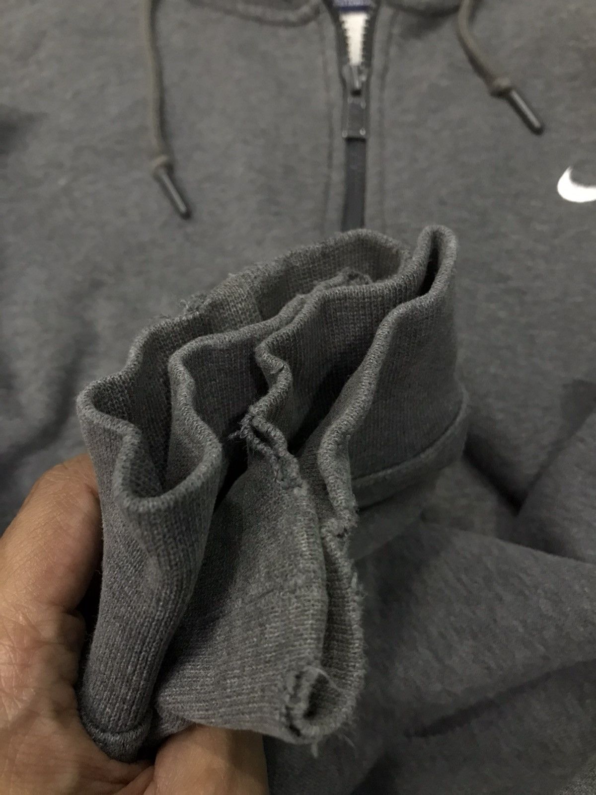 Nike × Vintage Nike swoosh zipper hoodies Size US L / EU 52-54 / 3 - 6 Thumbnail