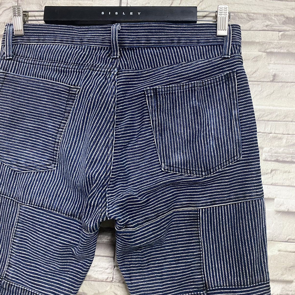 Japanese Brand DIFFERENCE RUPERT Flare Hickory Patchwork Pants Size US 30 / EU 46 - 14 Thumbnail