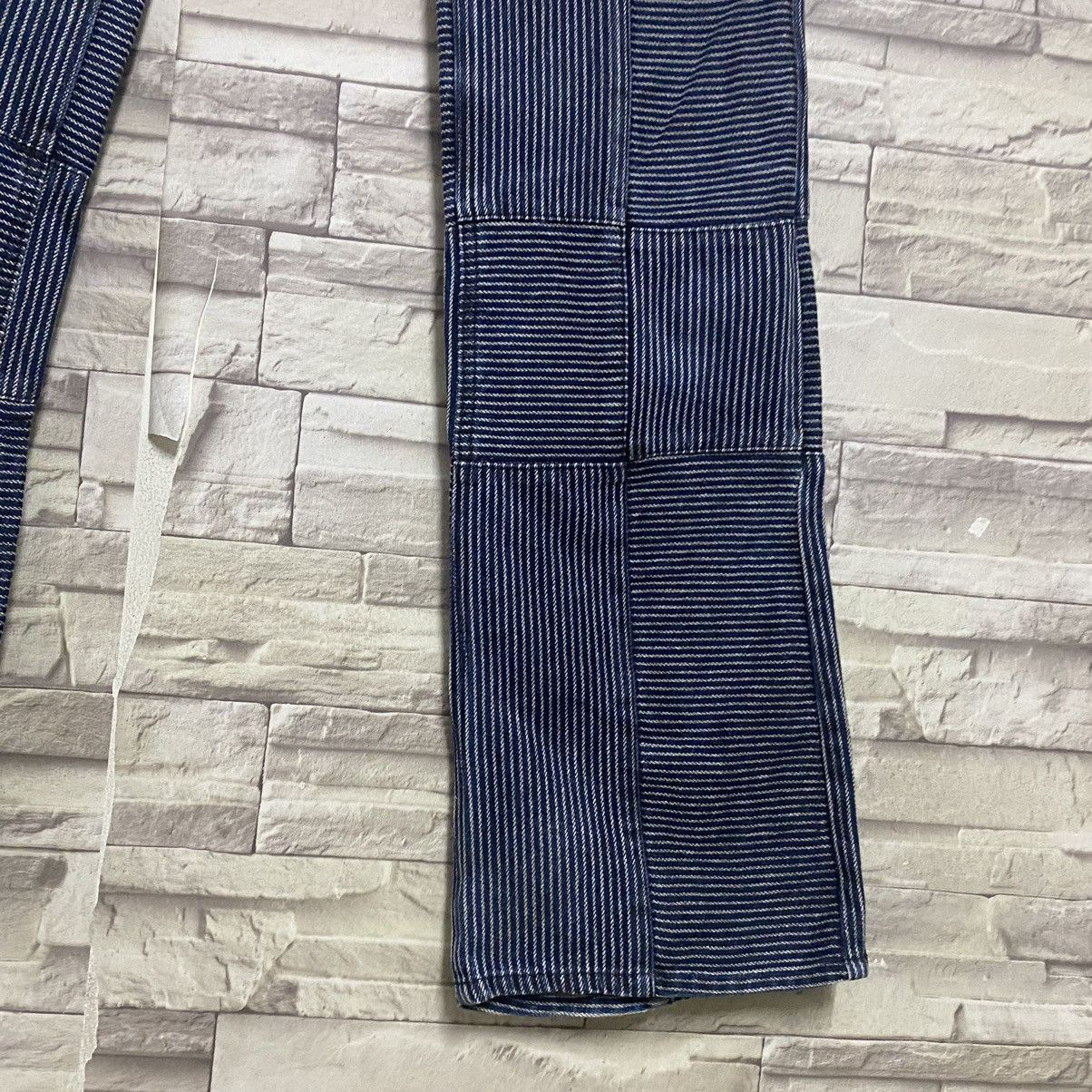 Japanese Brand DIFFERENCE RUPERT Flare Hickory Patchwork Pants Size US 30 / EU 46 - 9 Thumbnail